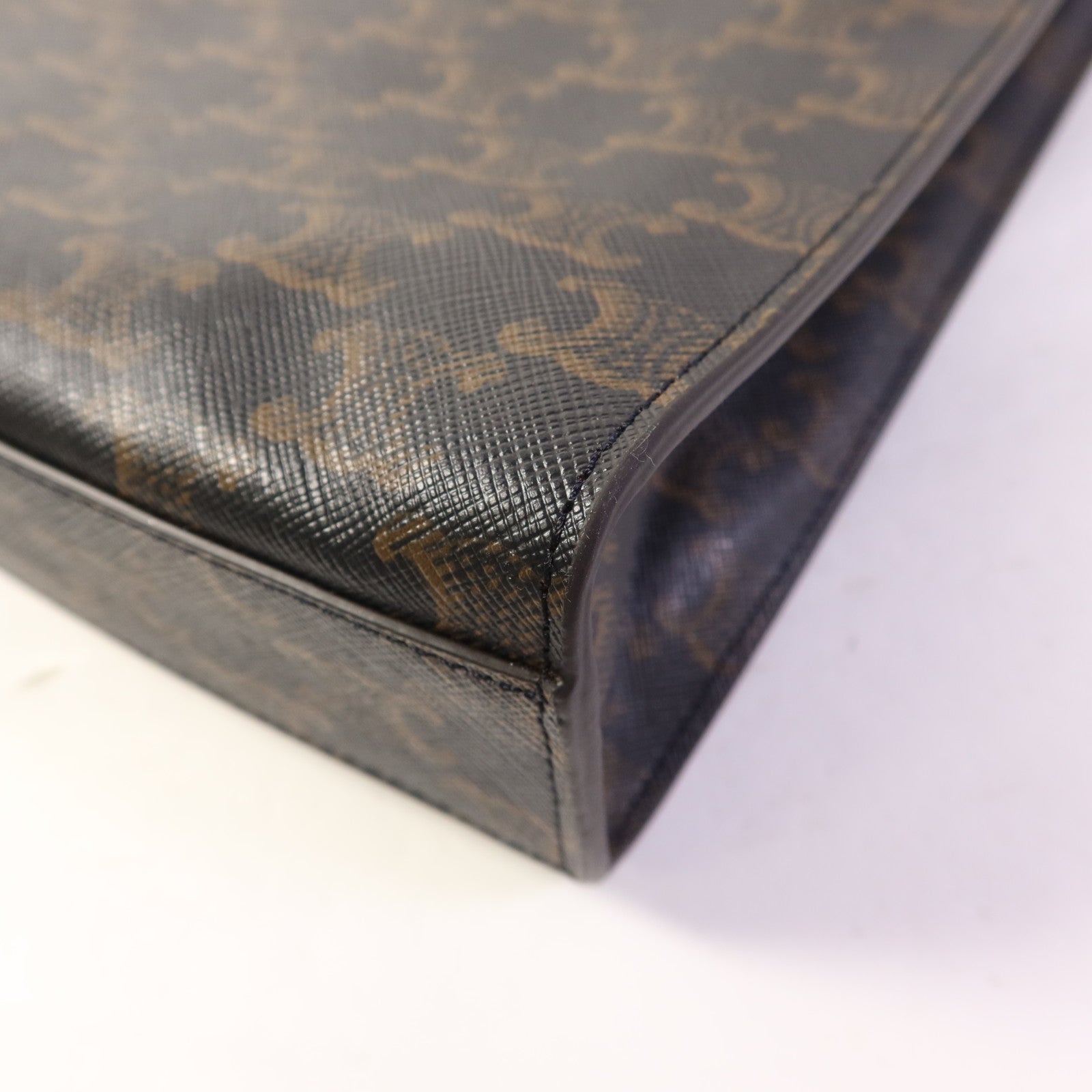 CELINE 塗層帆布Triomphe Cabas Tote Bag金扣手挽肩背兩用袋