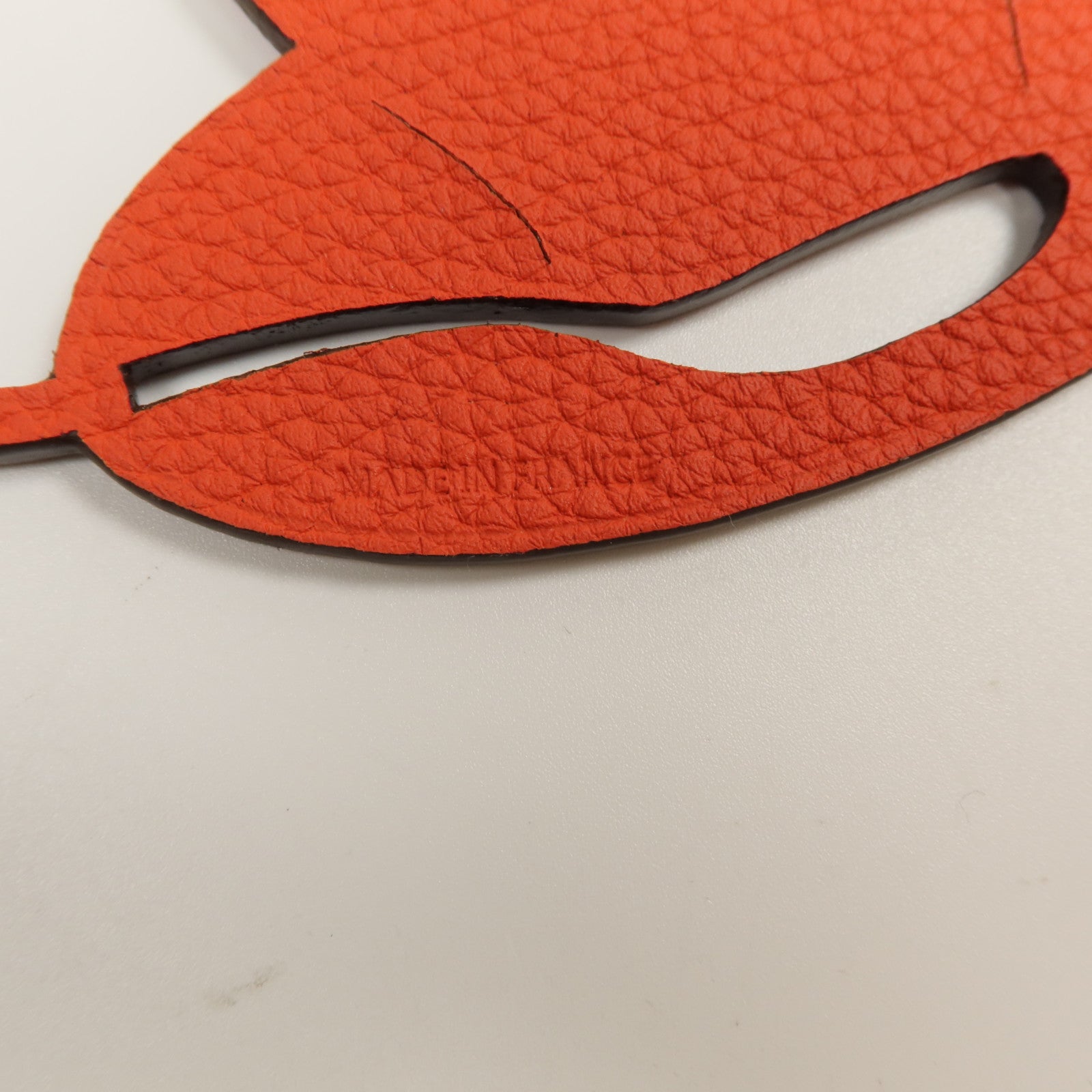 HERMES Clemence皮革Petit H Charm掛飾Capucine