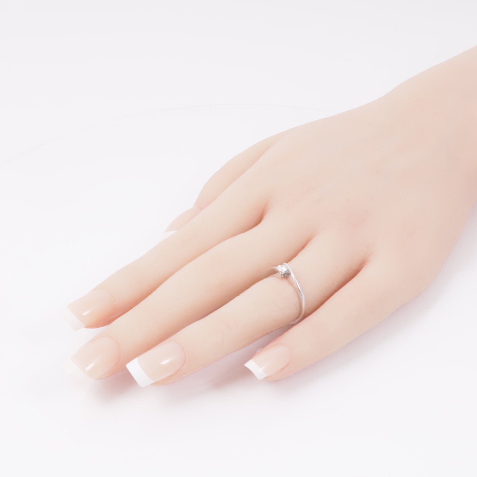 JEWELRY 【激減優惠】18K白金Diamond Ring鑽石戒指US#5.25