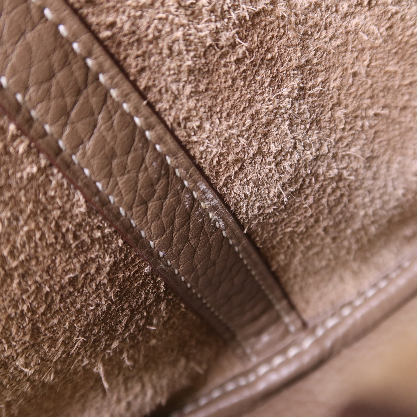 HERMES Clemence皮革Picotin PM銀扣手挽袋Etoupe