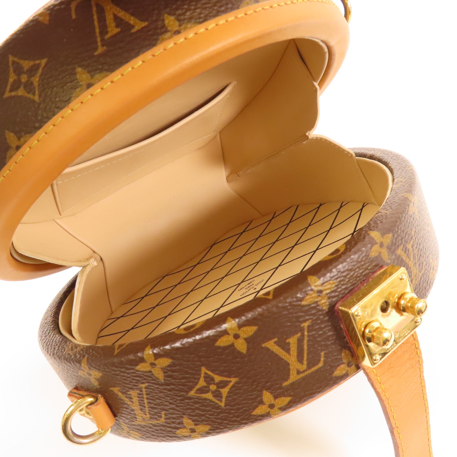 LOUIS VUITTON LV GHW Petite Boite Chapeau 2 Way Shoulder Bag Monogram M43514