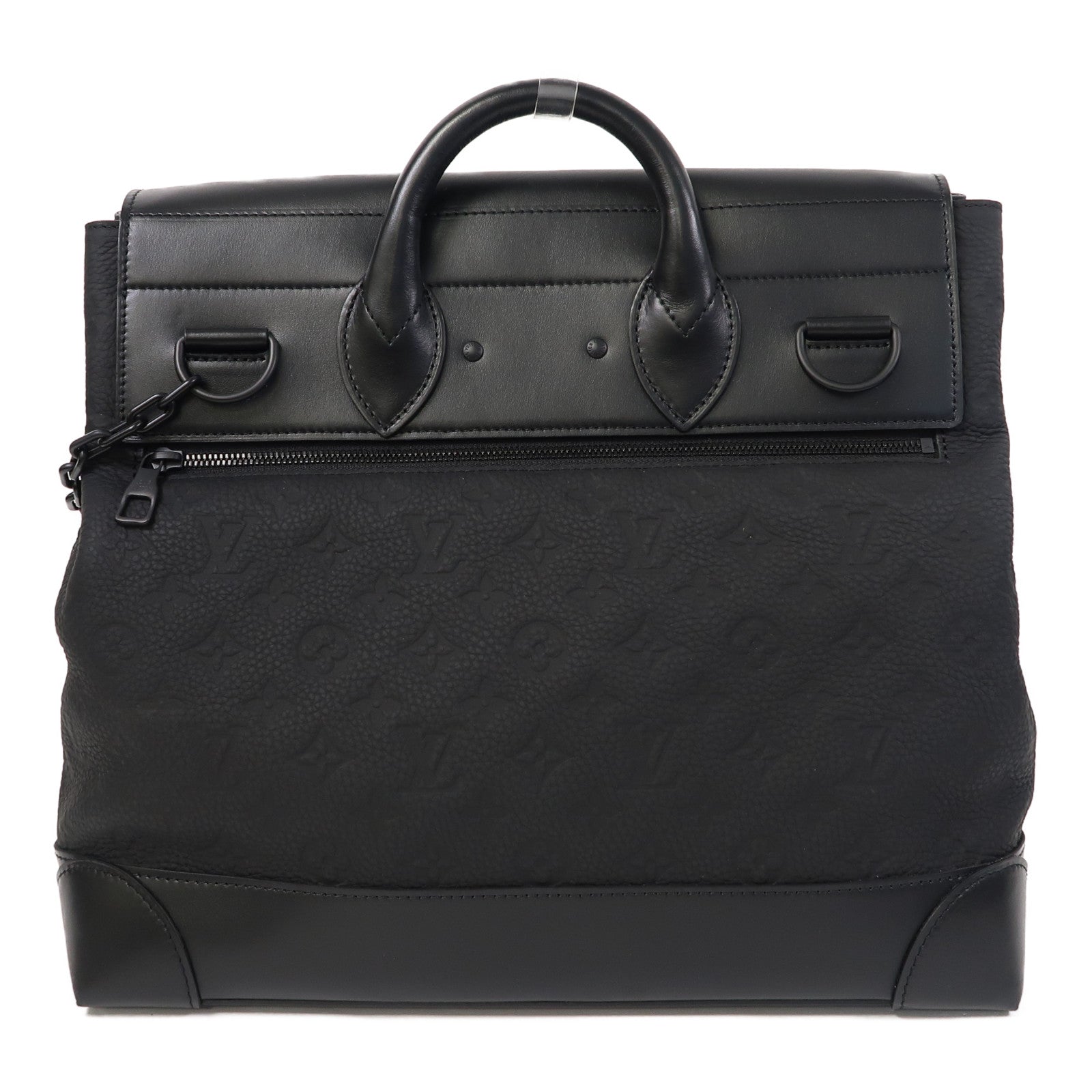LOUIS VUITTON 【激減優惠】Taurillon Monogram Steamer PM手挽肩背兩用袋黑色