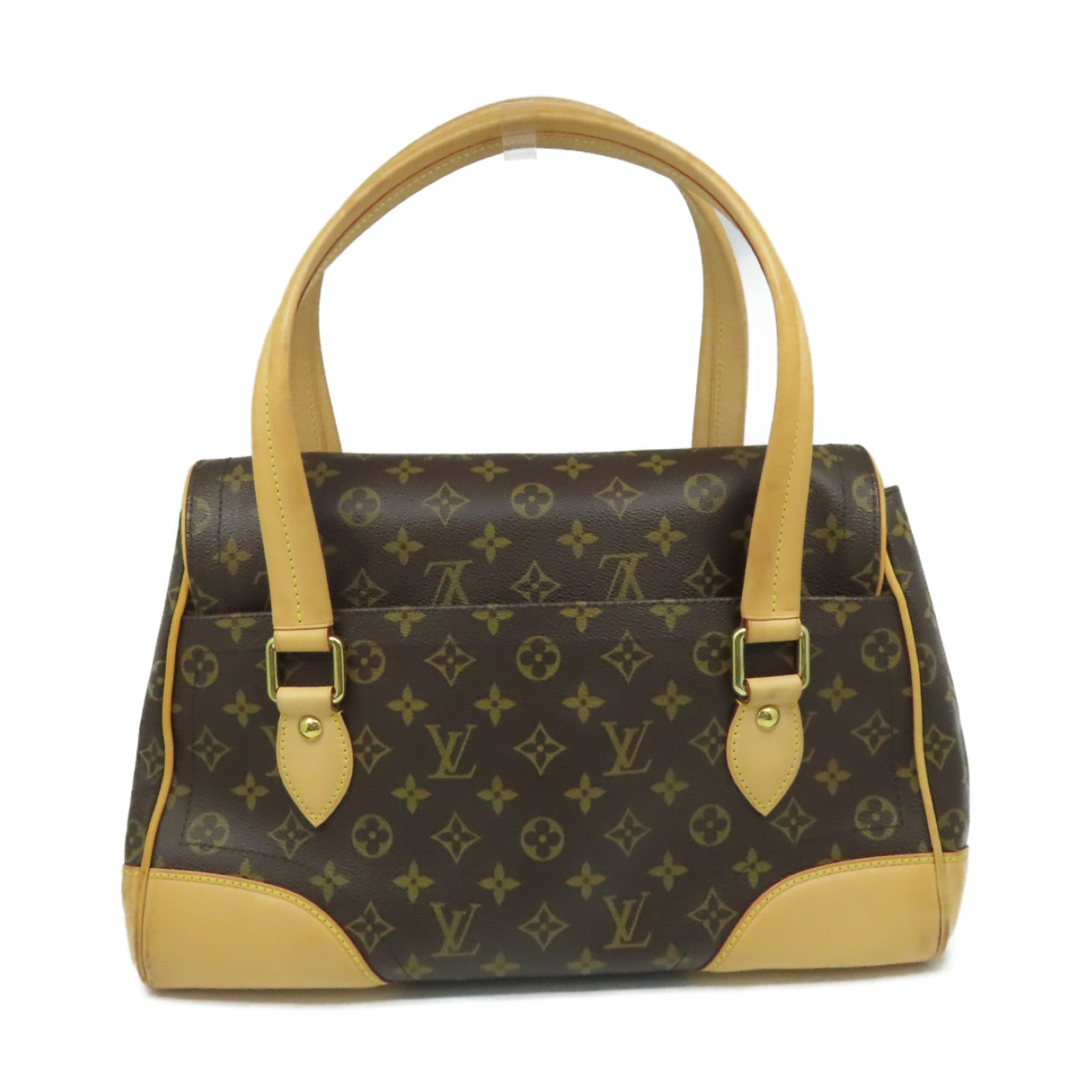 LOUIS VUITTON 【激減優惠】Monogram Beverly MM Shoulder Bag金扣肩背袋啡色