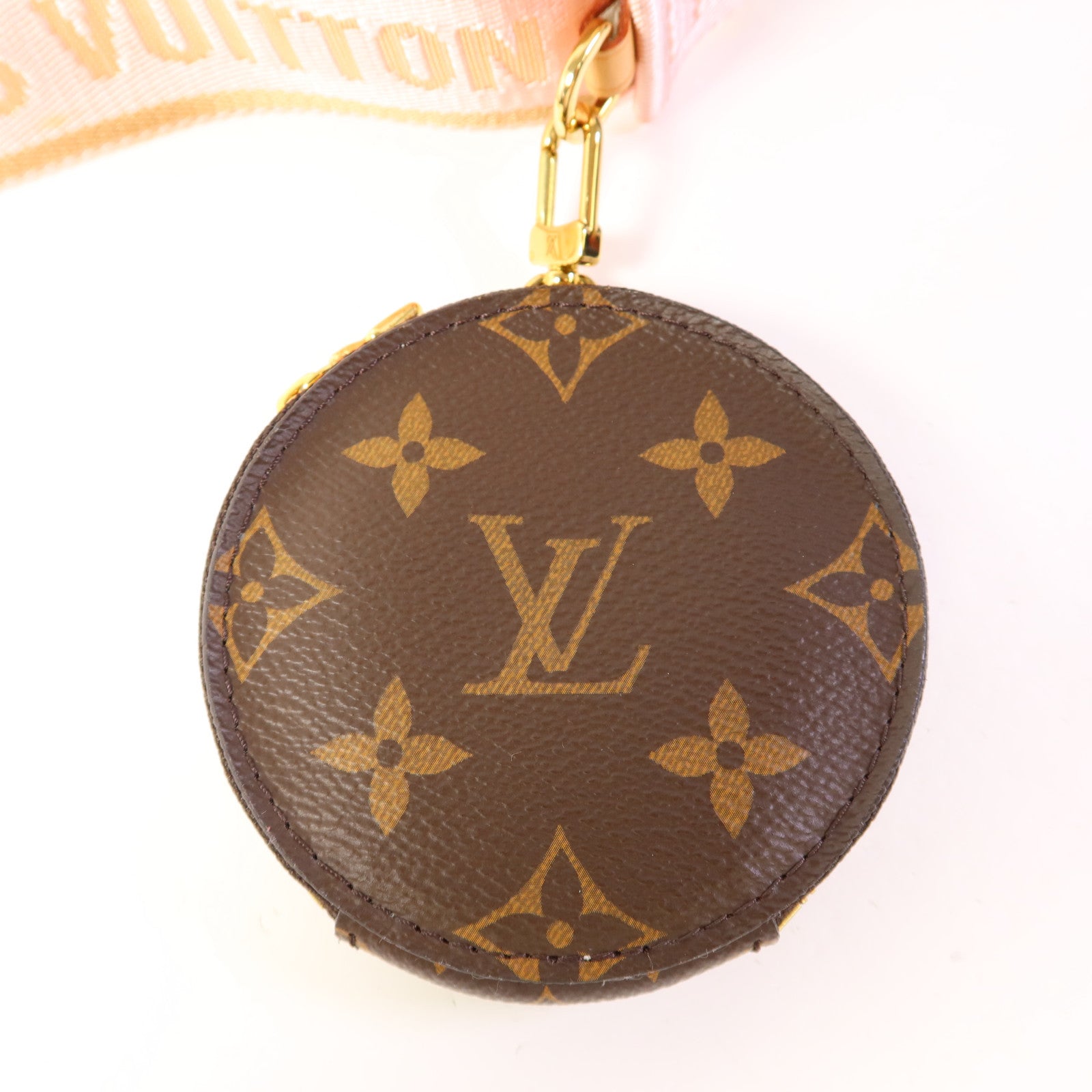 LOUIS VUITTON Monogram Multi Pochette Accessoires金扣手挽肩背兩用袋棕色
