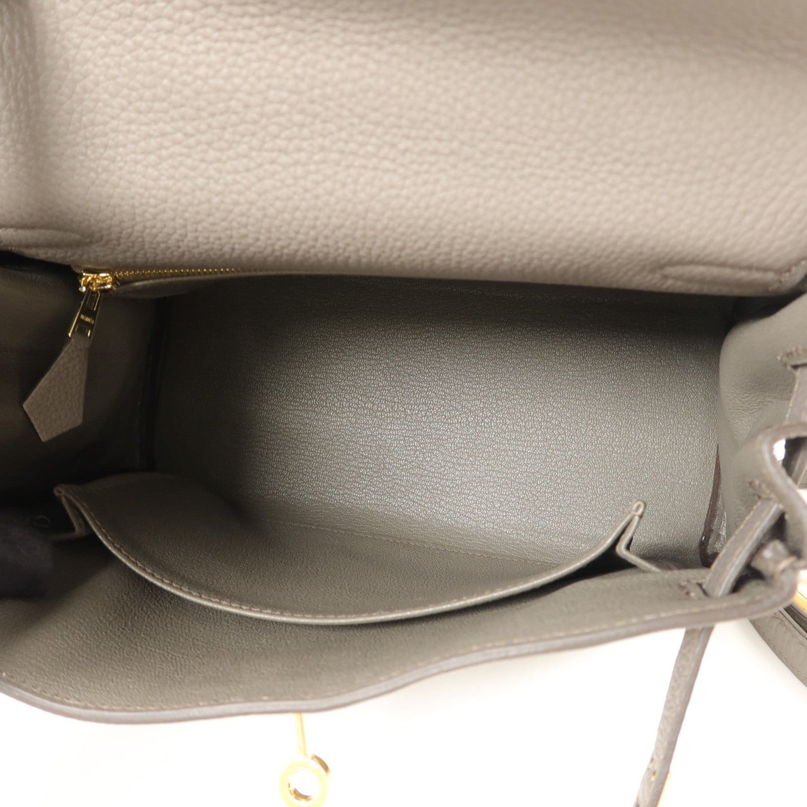 HERMES Togo皮革Kelly 25手挽肩背兩用袋Etain