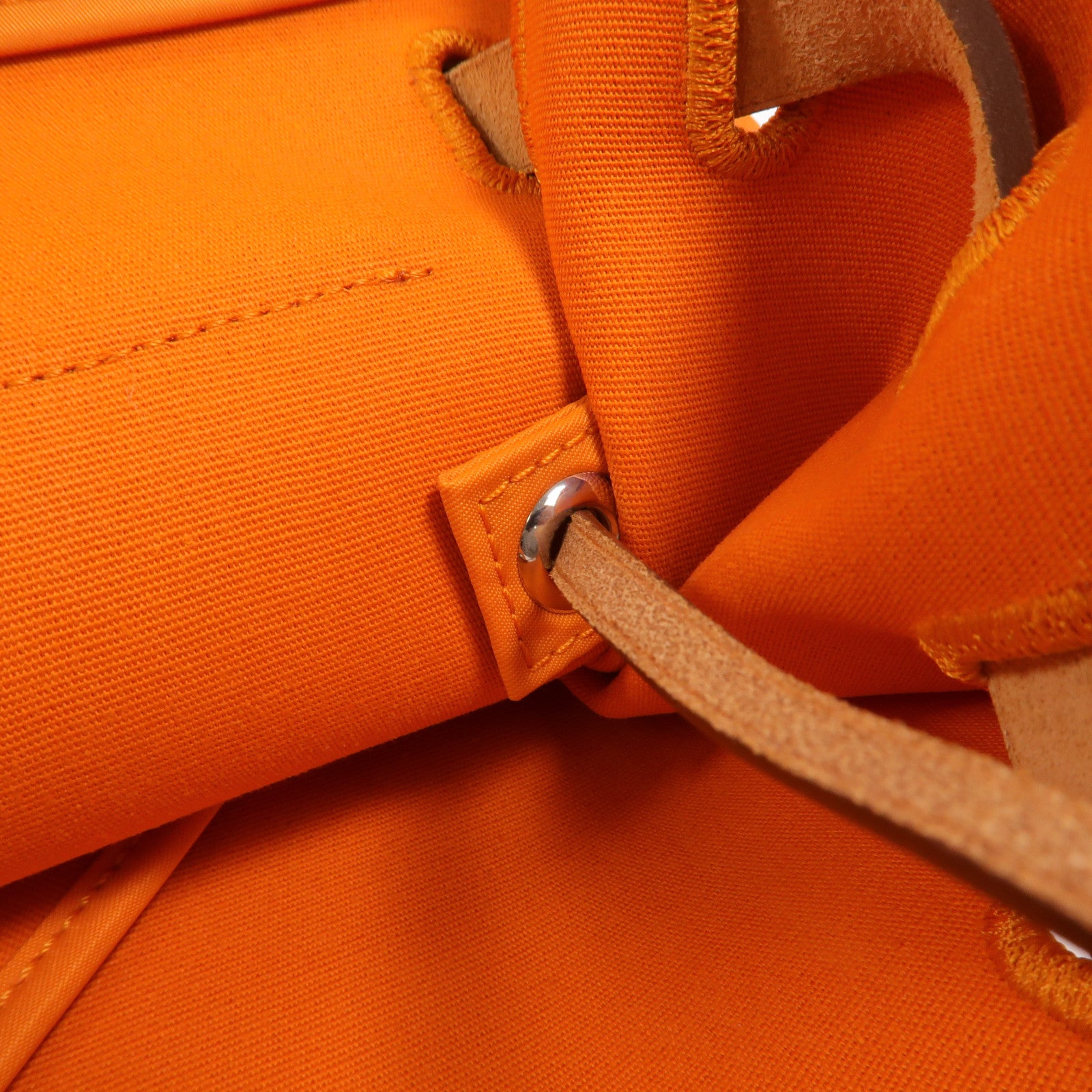 HERMES 帆布Herbag GM手挽肩背兩用袋Orange