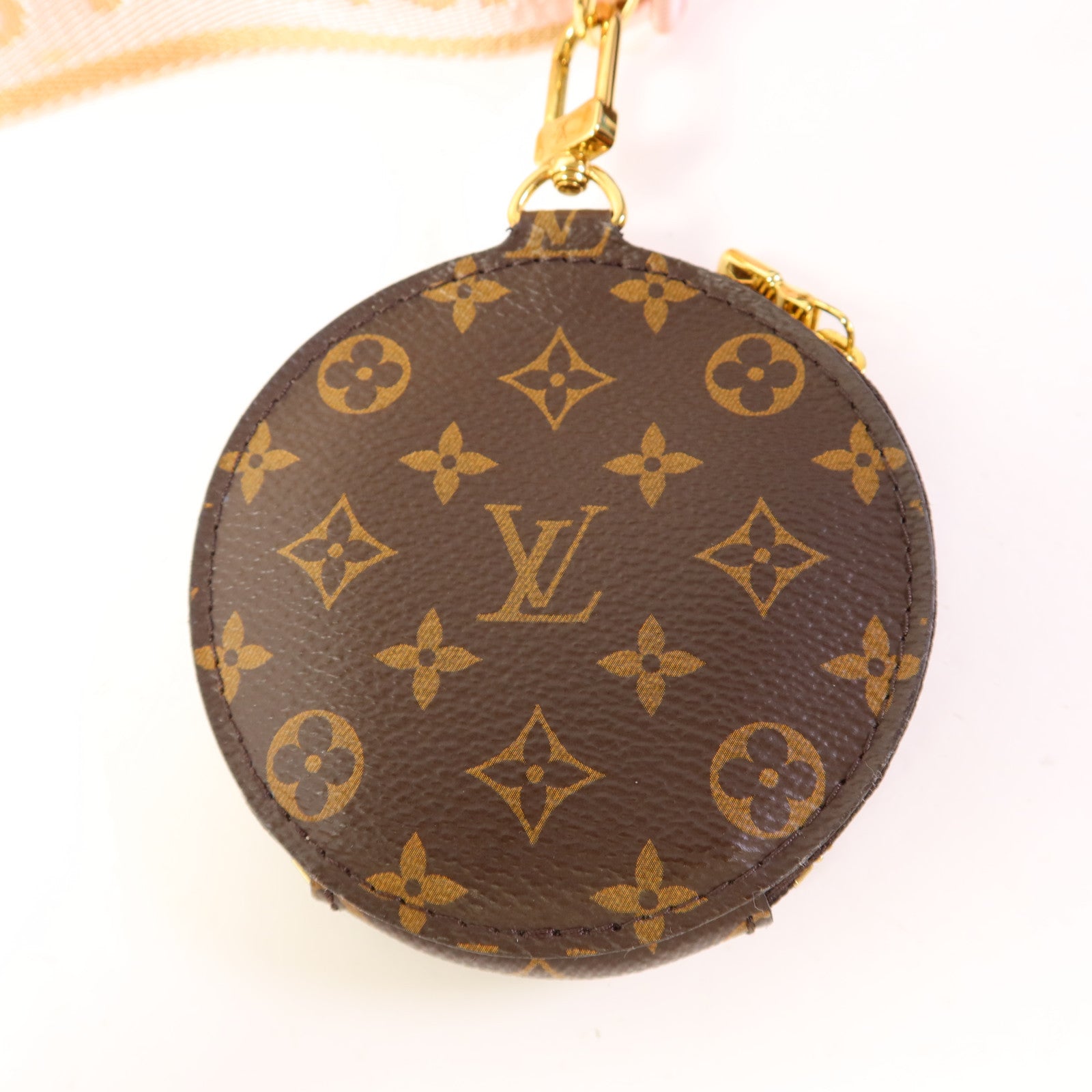 LOUIS VUITTON Monogram Multi Pochette Accessoires金扣手挽肩背兩用袋棕色