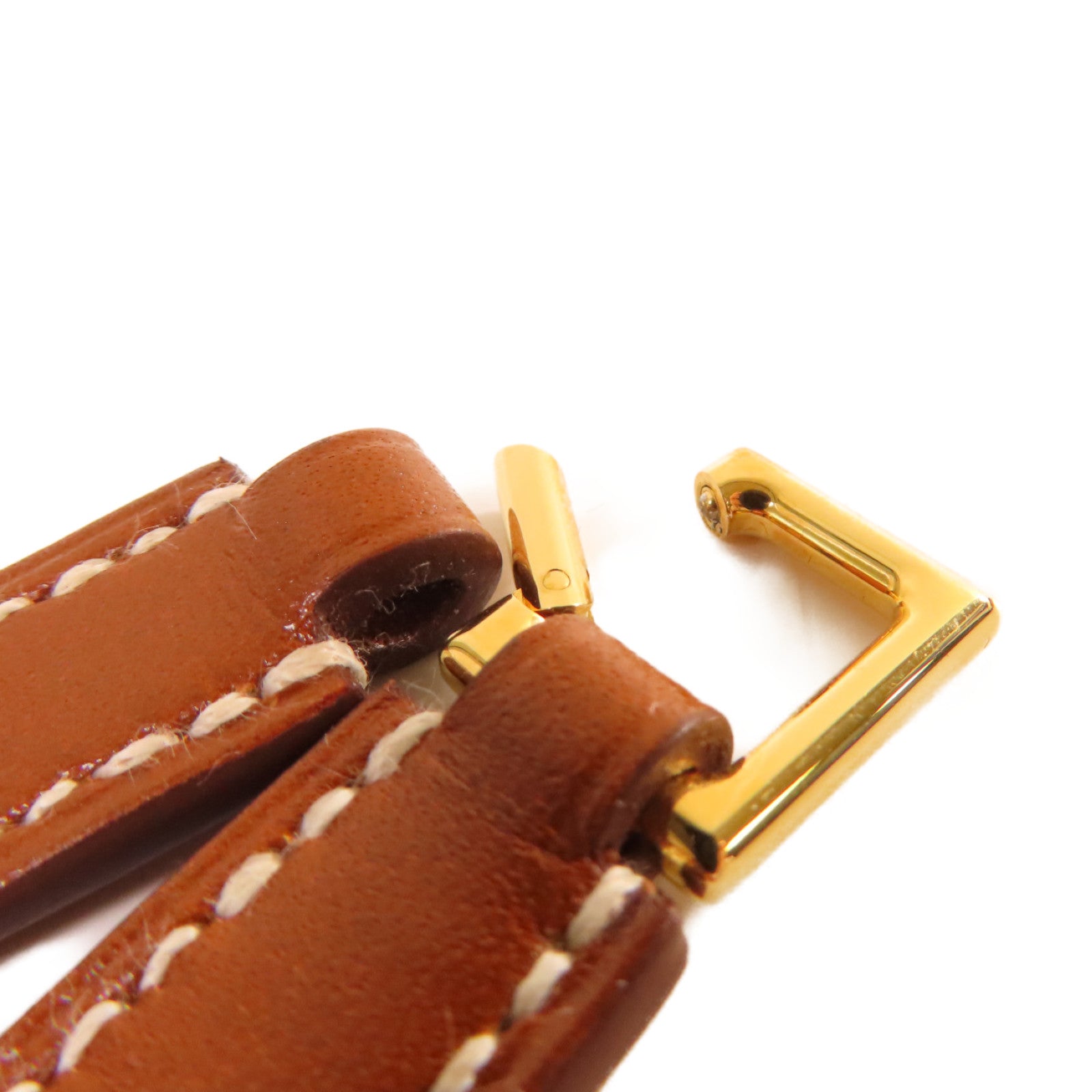HERMES 【激減優惠】Box Calf皮革Rivile Double Tour XS Bracelet金扣手鏈 Fauve太妃色
