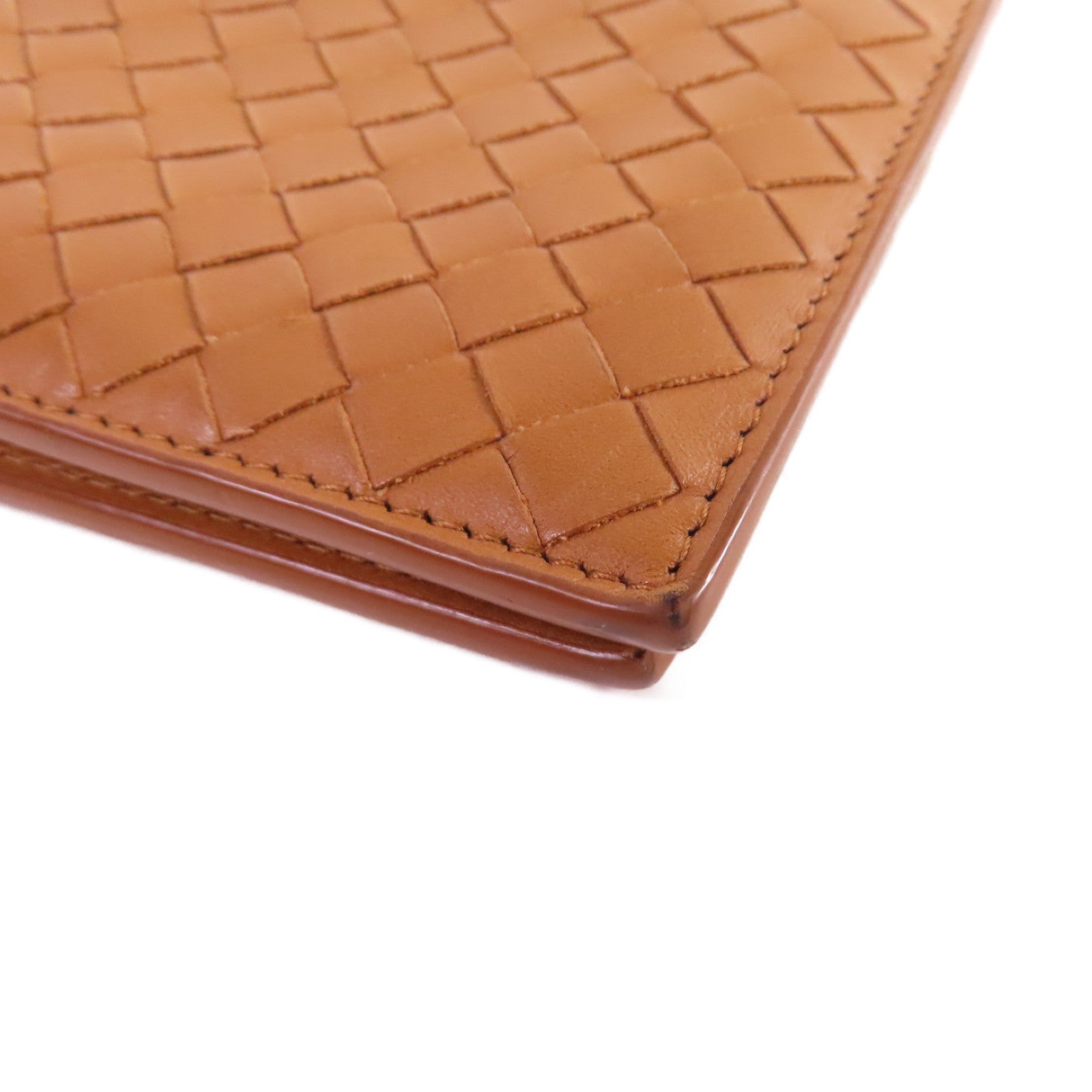 BOTTEGA VENETA 織紋皮革Short Wallet短錢包啡色
