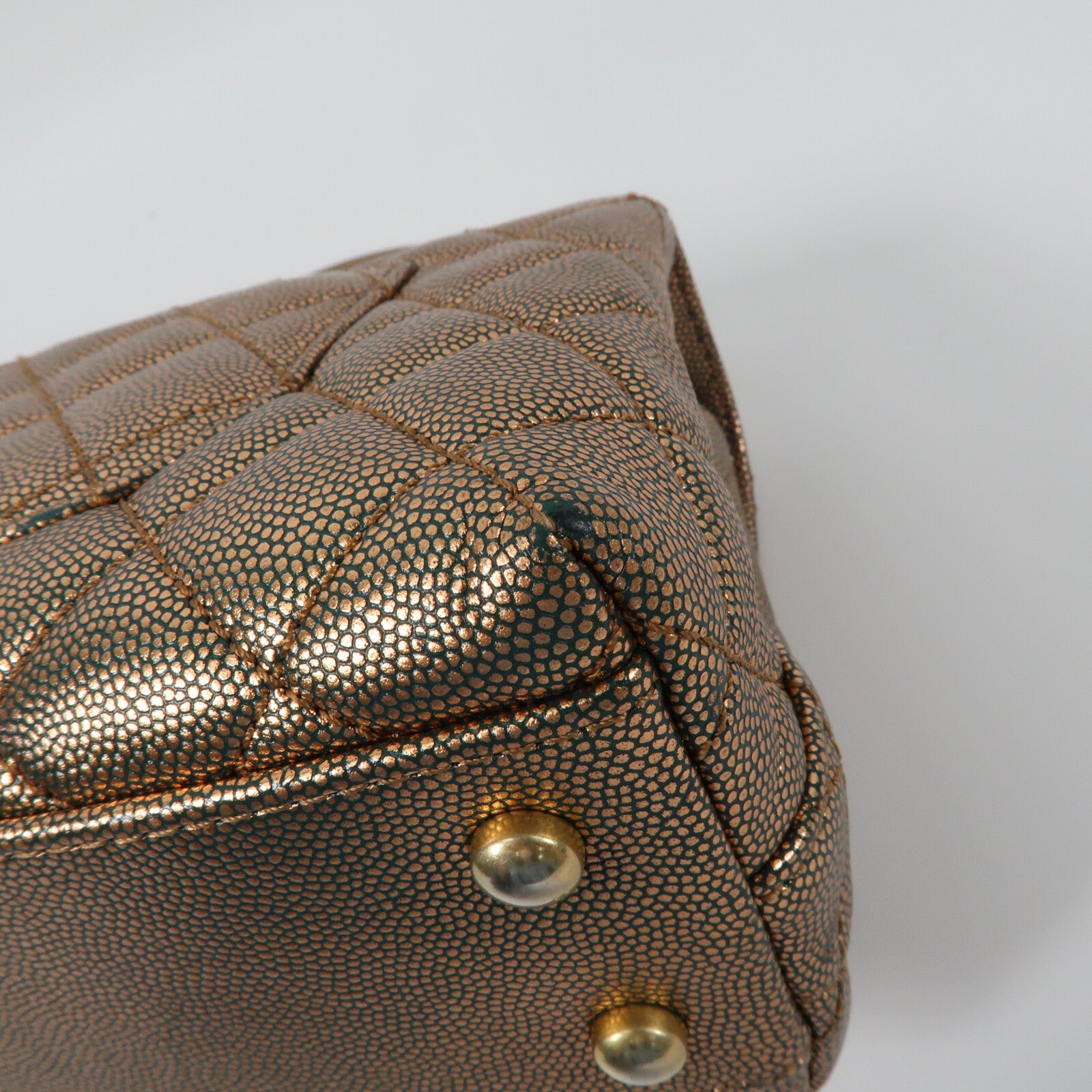 CHANEL 牛皮皮革Coco Handle Small金扣鏈帶手挽肩背兩用袋