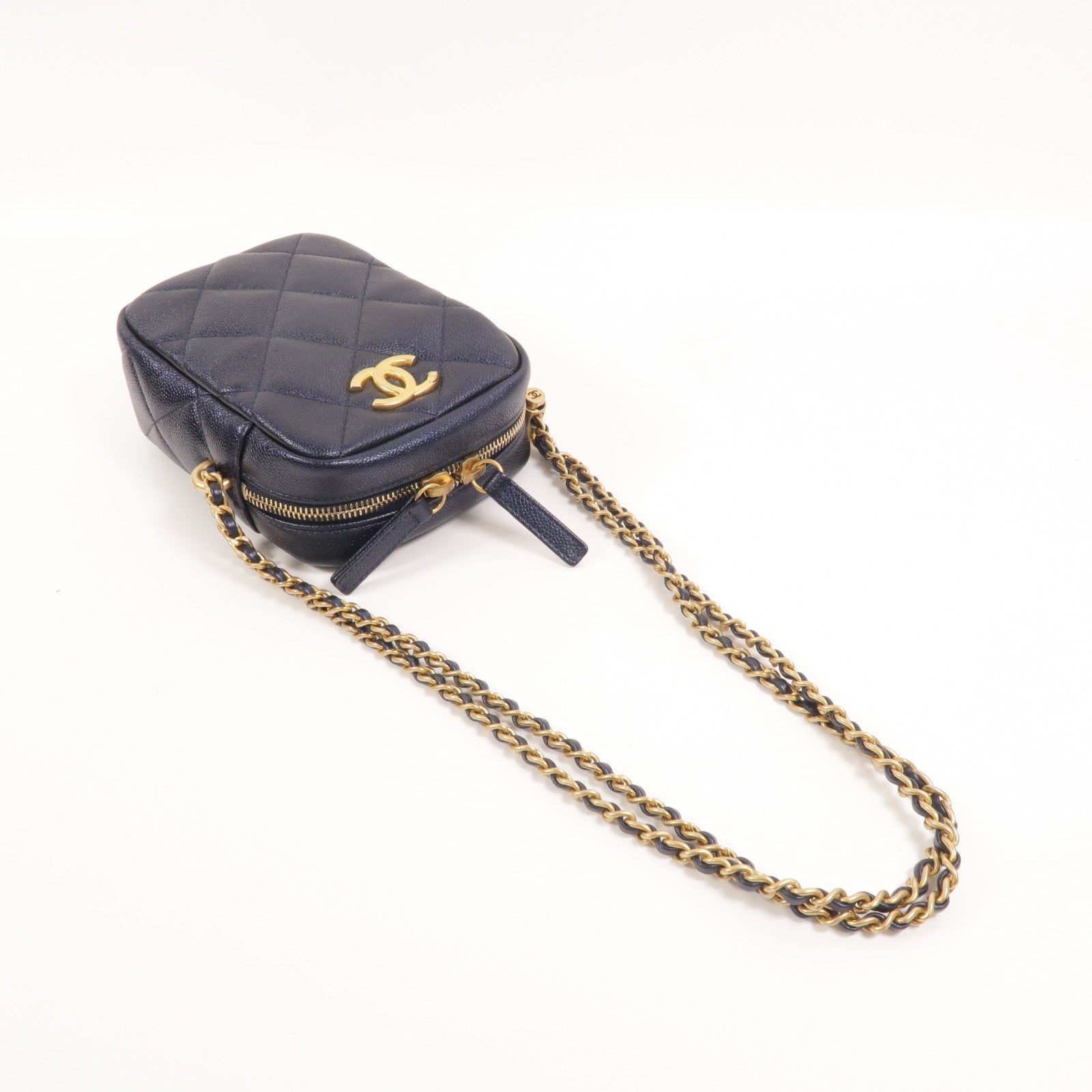 CHANEL 【激減優惠】牛皮皮革Chain Shoulder鏈帶肩背袋