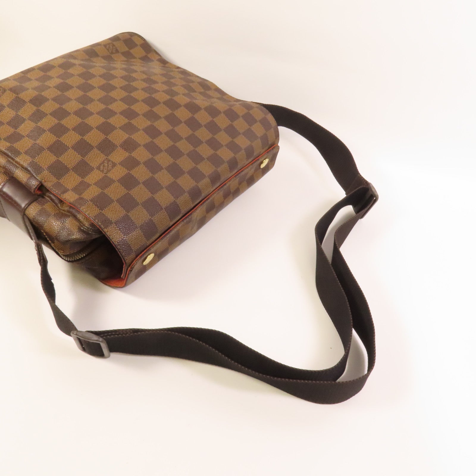 LOUIS VUITTON Damier Naviglio金扣肩背袋