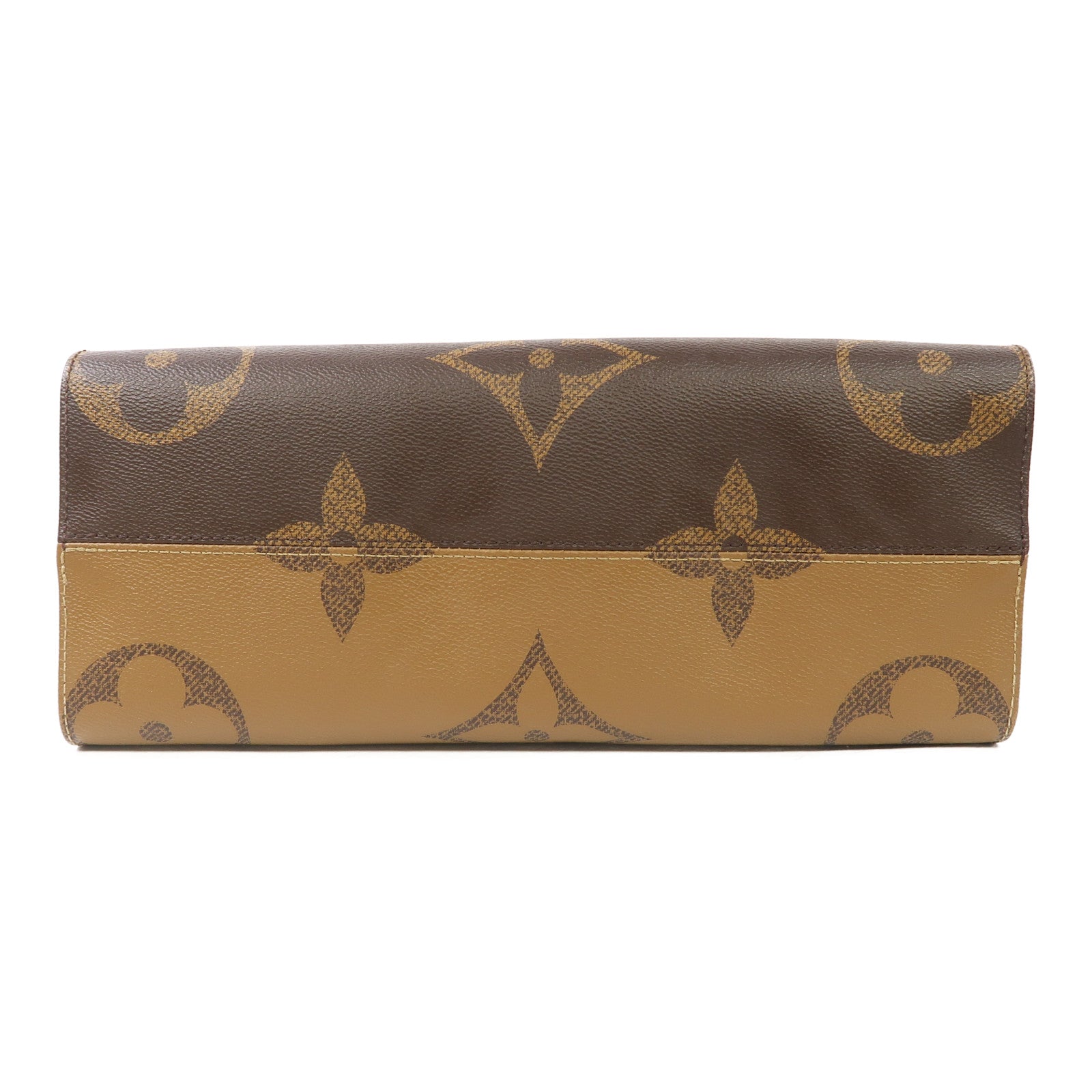 LOUIS VUITTON Monogram On the Go MM金扣手挽肩背兩用袋啡色