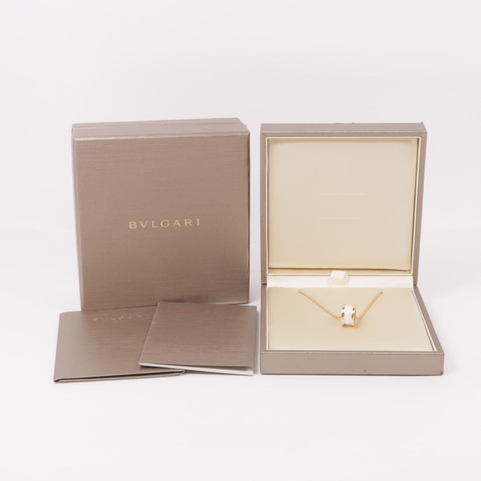 BVLGARI 【激減優惠】18K黃金/陶瓷B-Zero1 Necklace項鍊