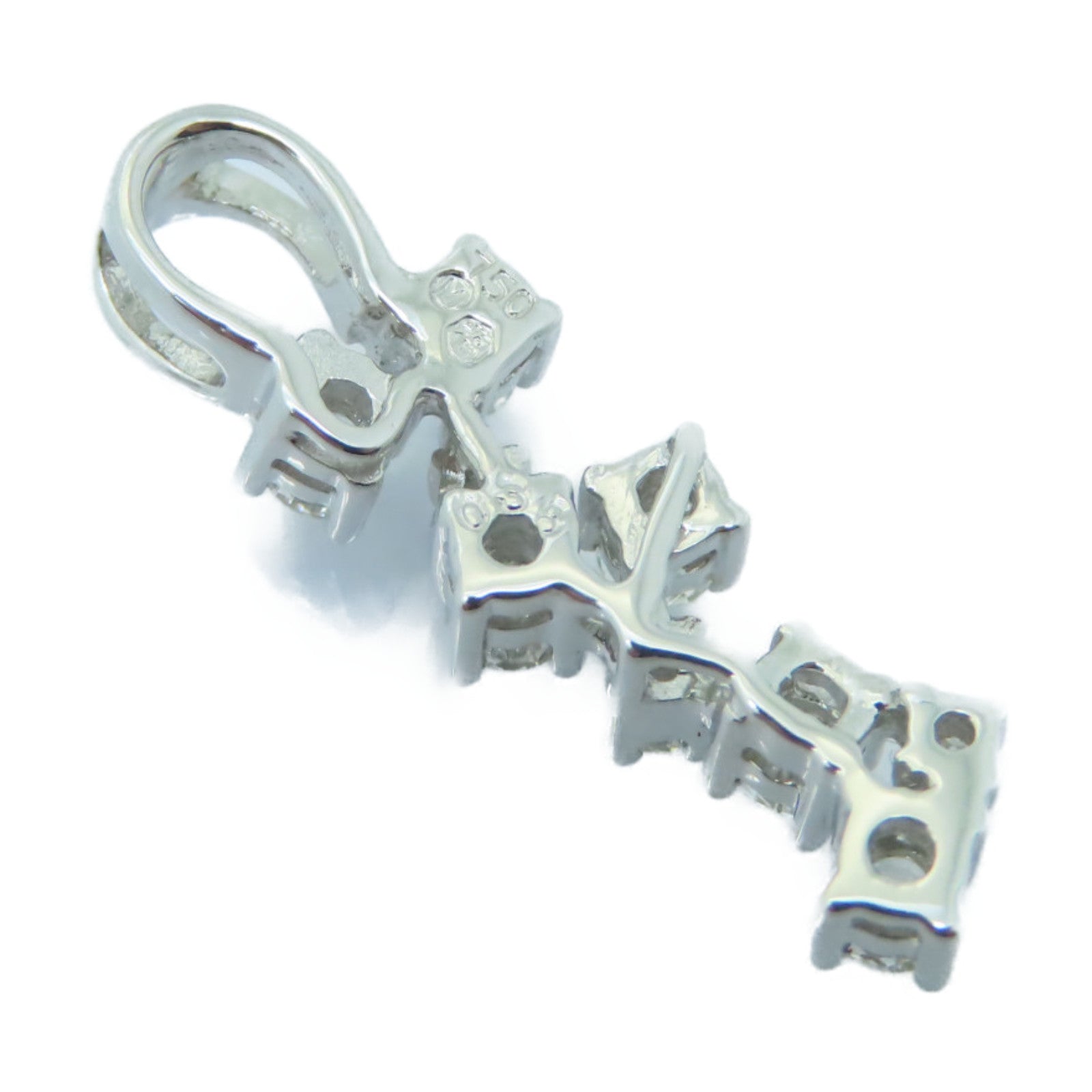 JEWELRY 【激減優惠】18K白金Diamond Pendant 0.38ct鑽石吊墜