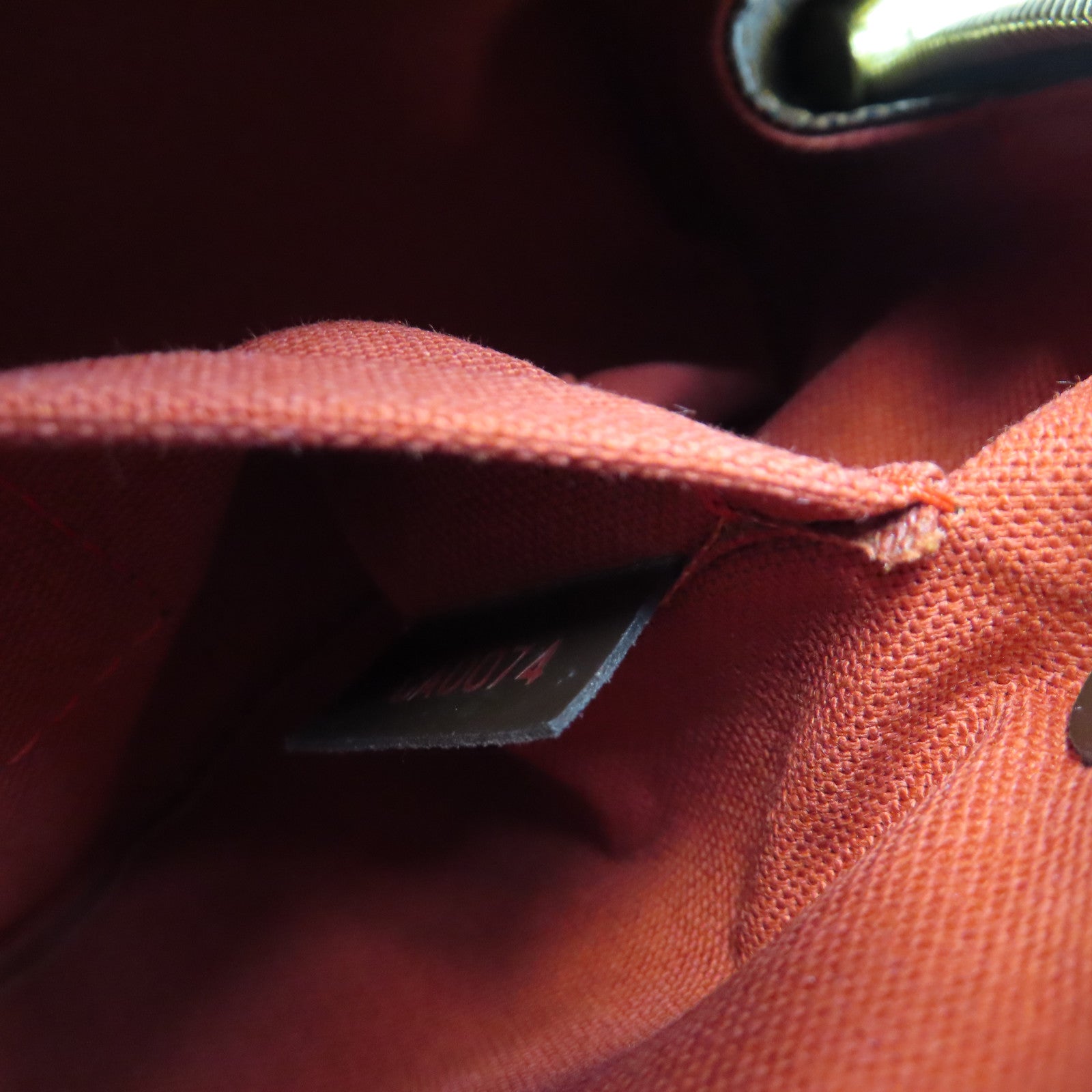 LOUIS VUITTON Damier Rivera Mini金扣手挽袋啡色