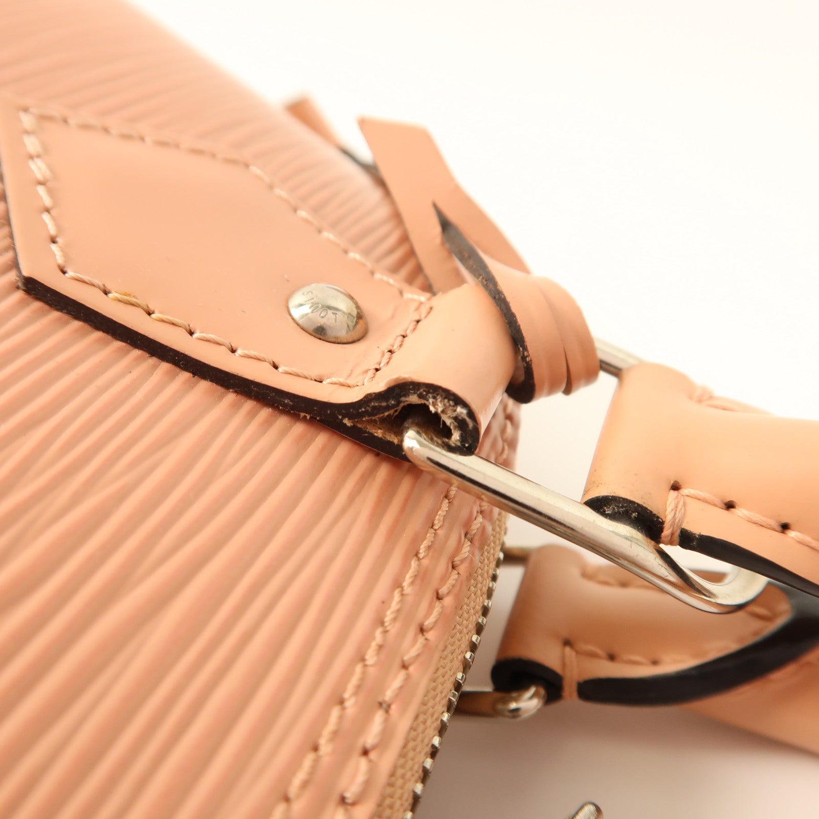 LOUIS VUITTON Epi Alma BB銀扣手挽肩背兩用袋