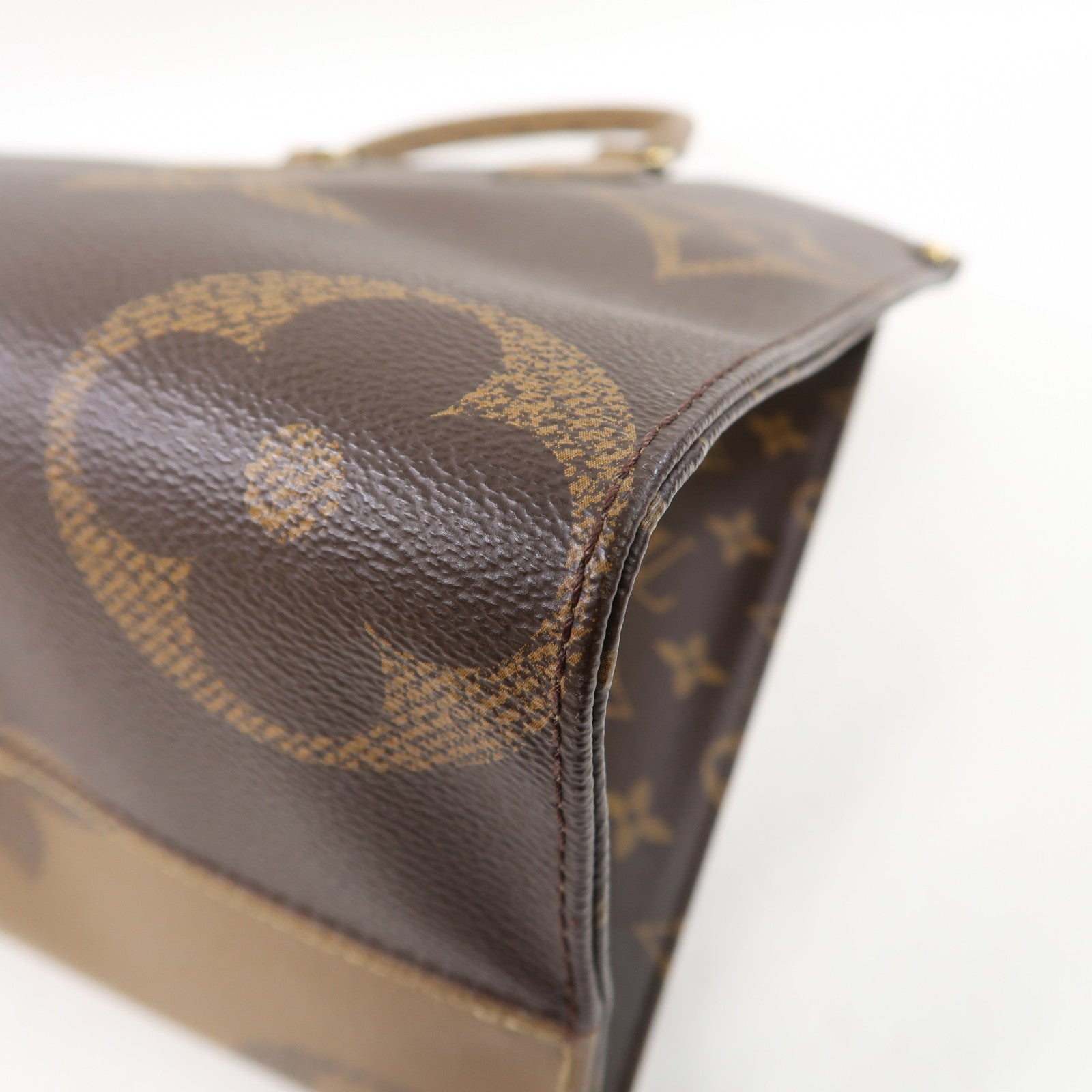 LOUIS VUITTON Monogram On the Go MM金扣手挽肩背兩用袋啡色
