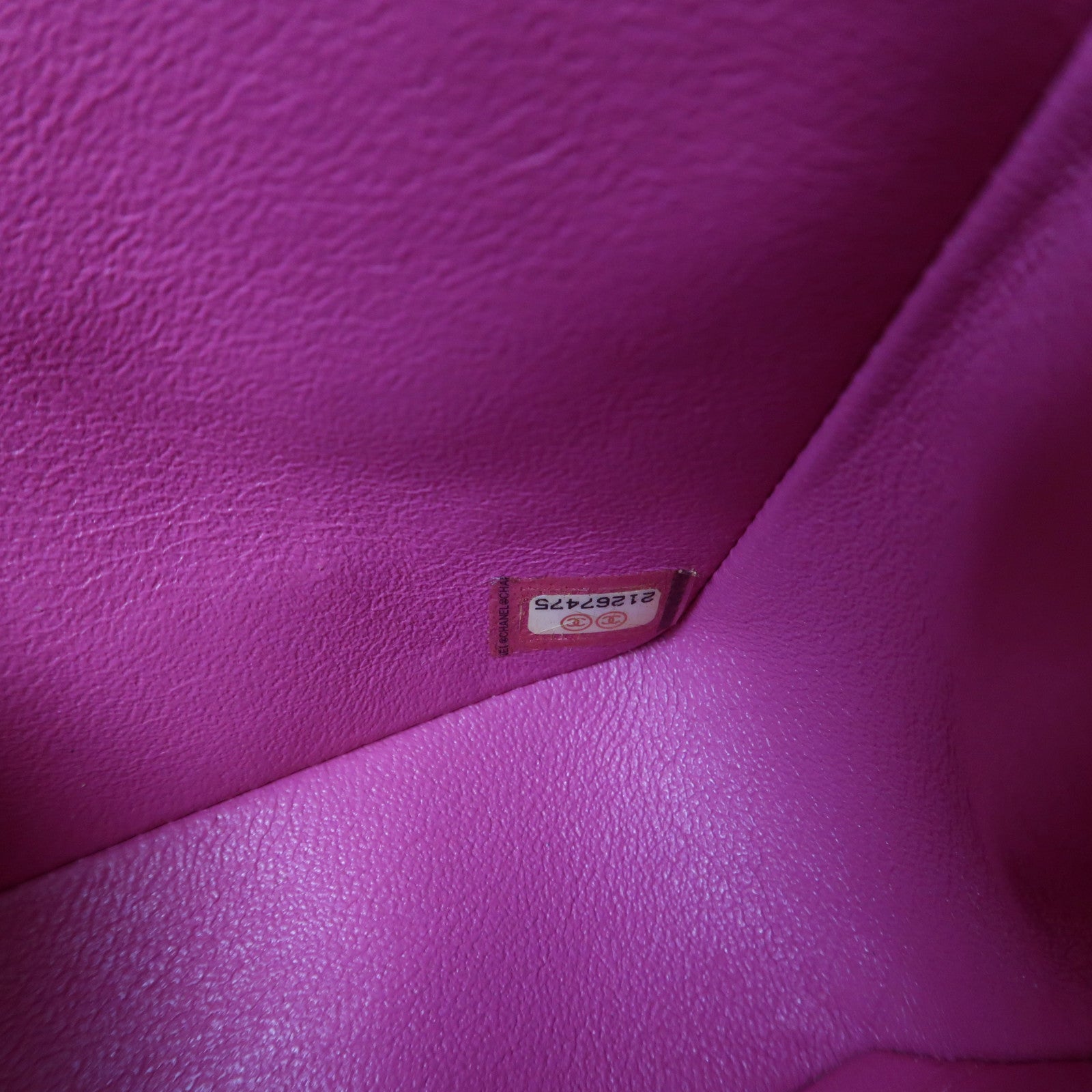 CHANEL 【激減優惠】斜紋皮革Classic Flap 25cm金扣鏈帶肩背袋粉紅色