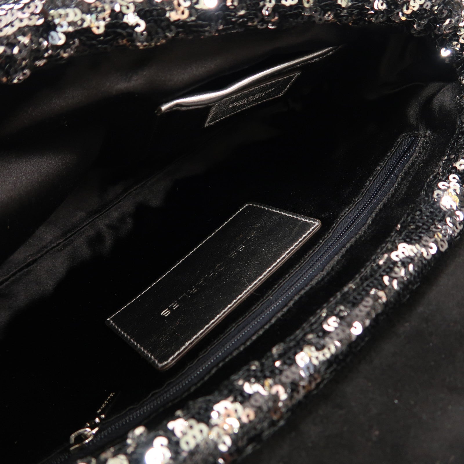 D&G 亮片Miss Charles Flag Bag鏈帶肩背袋