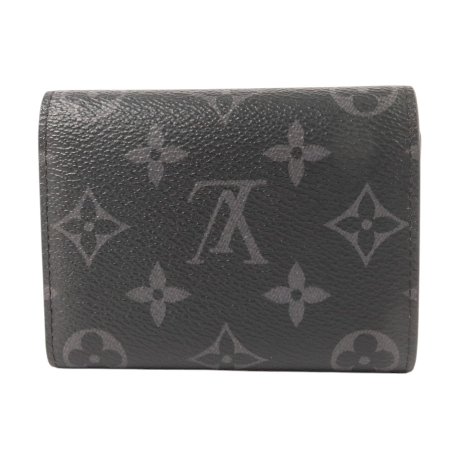 LOUIS VUITTON Monogram Eclipse Victor銀扣錢包