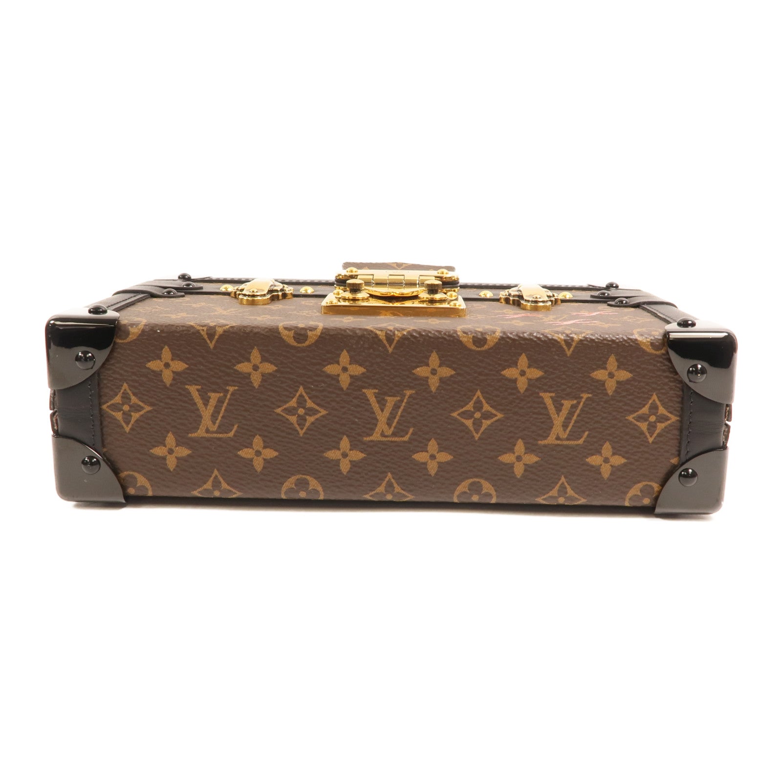 LOUIS VUITTON Monogram Petite Malle金扣肩背袋