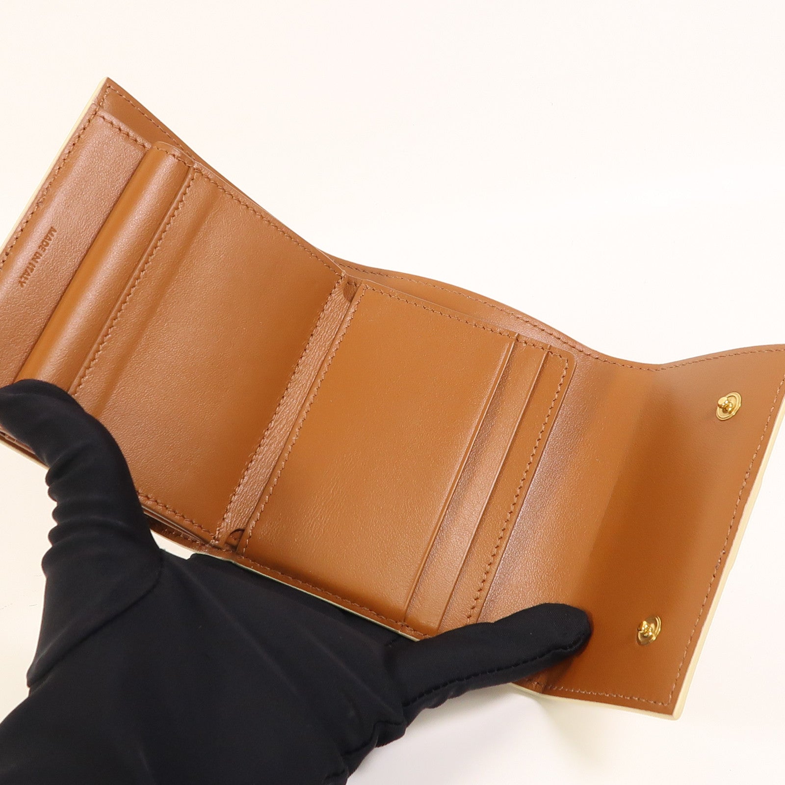 CELINE 塗層帆布Wallet金扣錢包