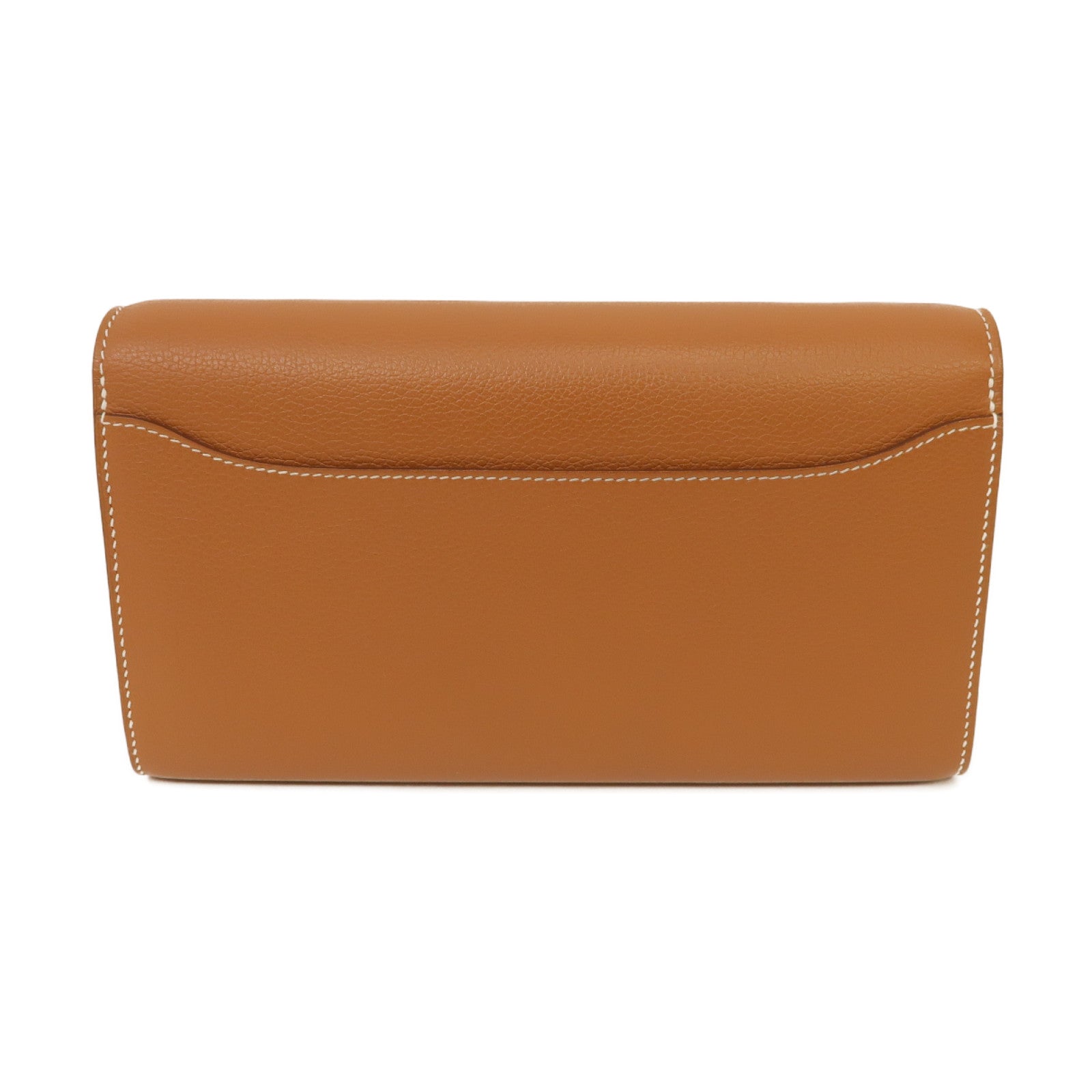 HERMES Evercolor皮革Constance To Go Shoulder Bag銀扣肩背袋經典駝色