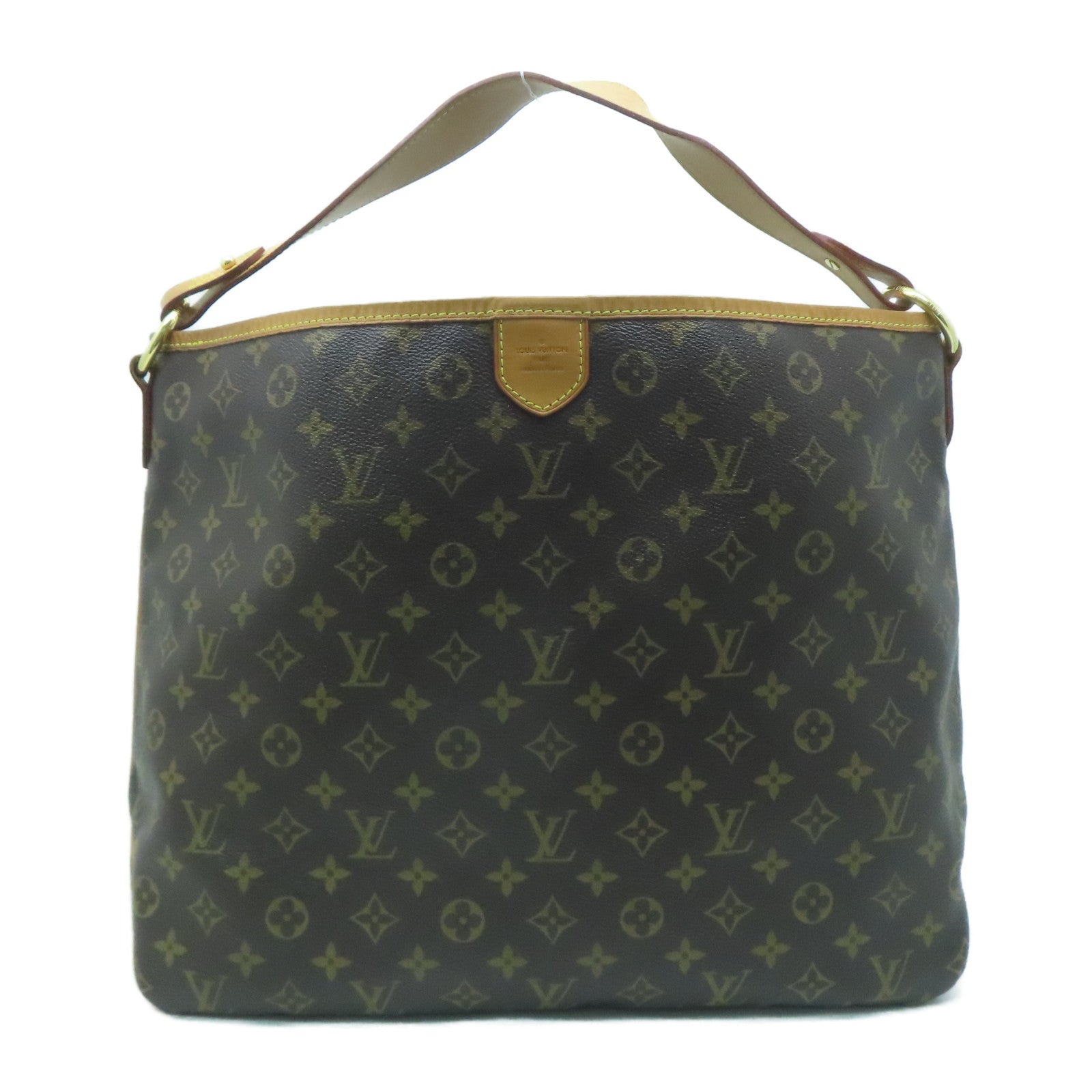 LOUIS VUITTON 【激減優惠】Monogram Delightful MM金扣肩背袋啡色