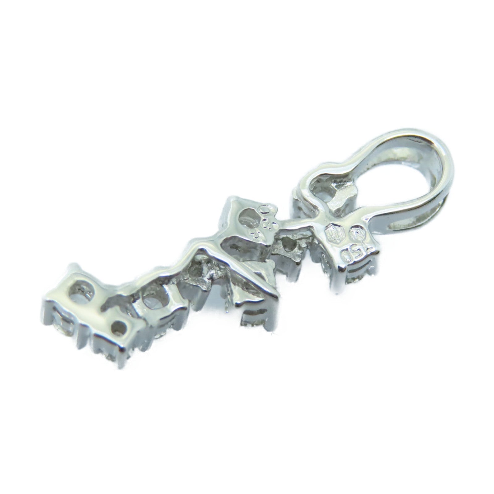 JEWELRY 【激減優惠】18K白金Diamond Pendant 0.38ct鑽石吊墜