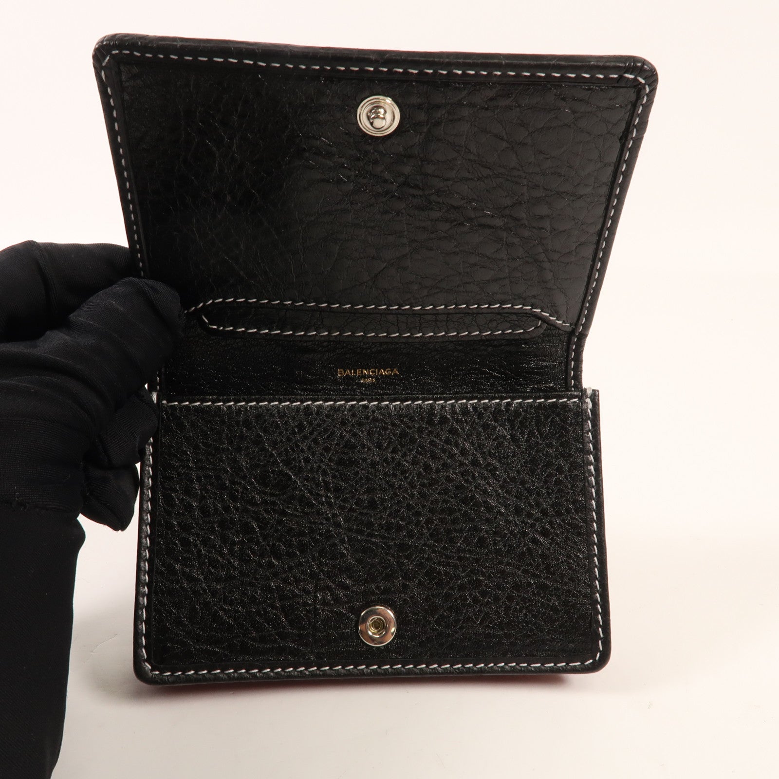 BALENCIAGA 牛皮皮革Agneau Bazar Card Case卡片套