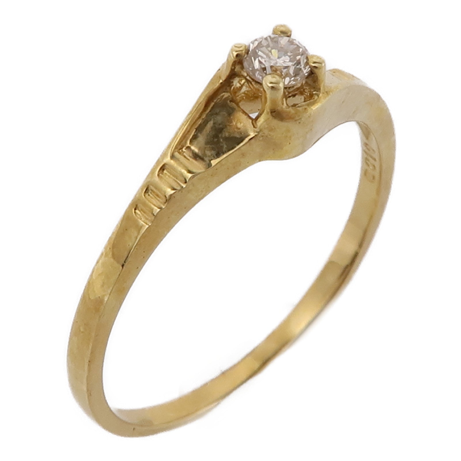 JEWELRY 18K黃金Diamond Ring鑽石戒指US#6.25