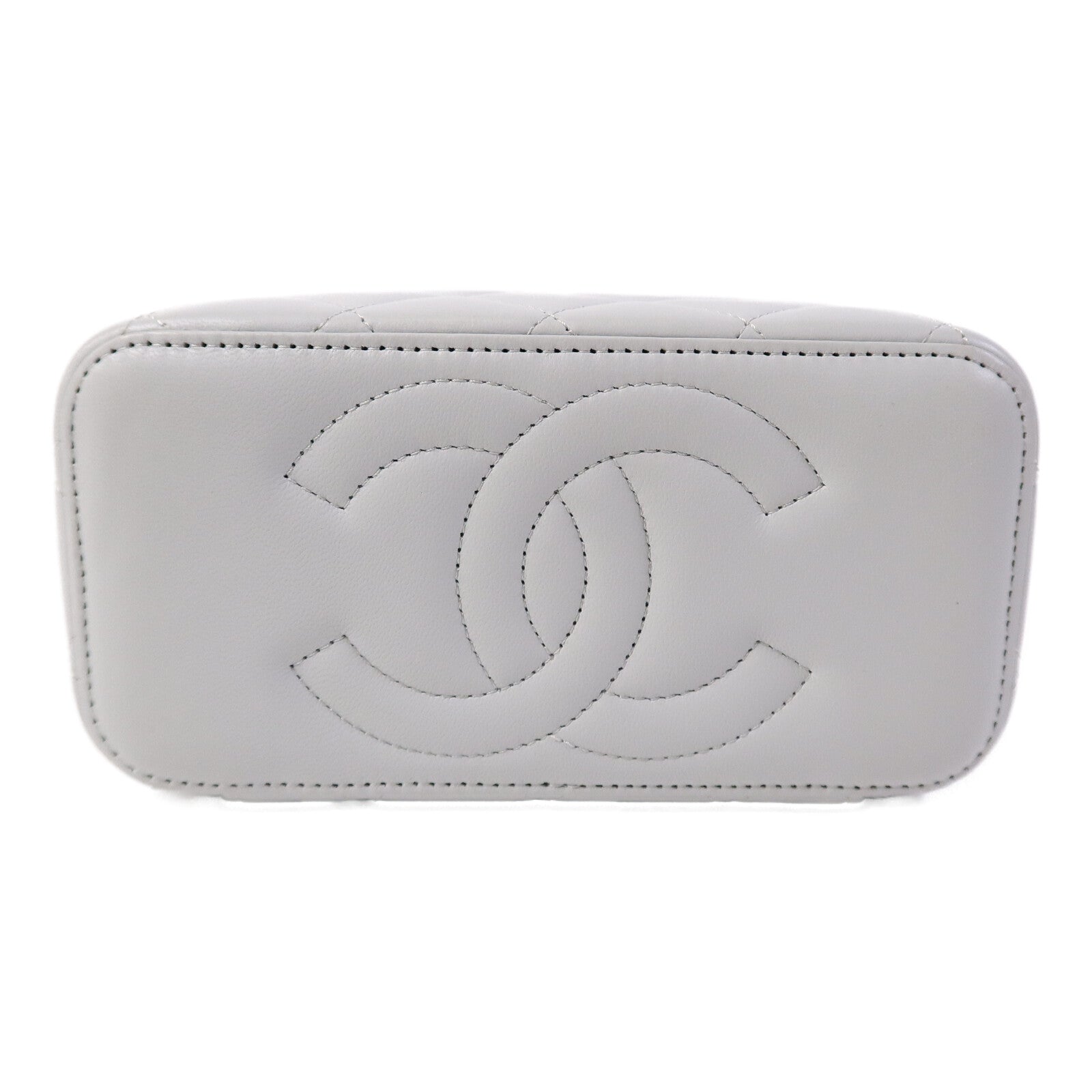 CHANEL 羊皮皮革Vanity Case鏈帶肩背袋