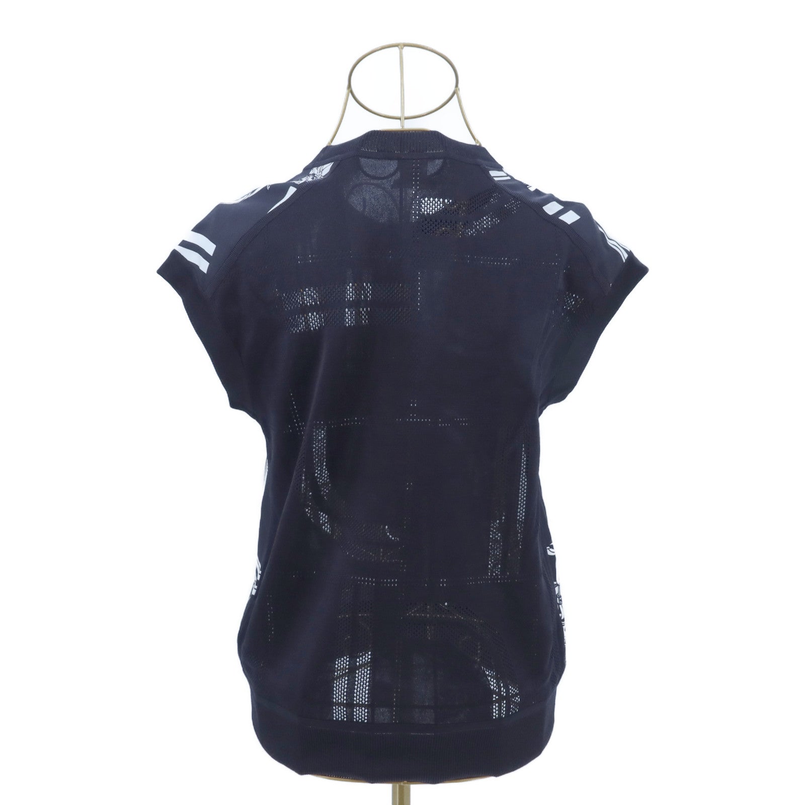 HERMES Cotton/Acrylic En Desordre Finesse上衣