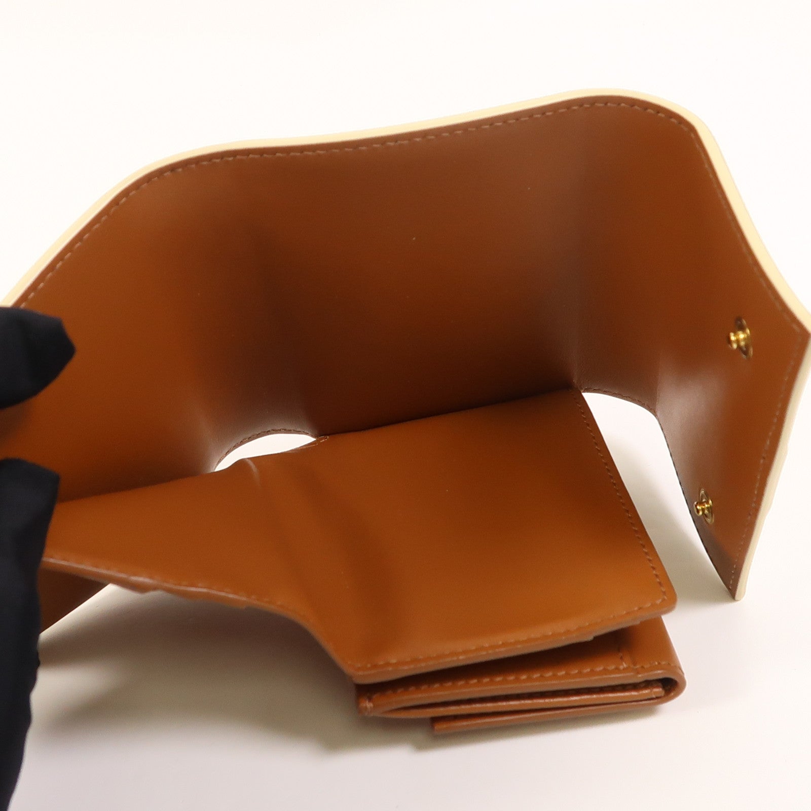 CELINE 塗層帆布Wallet金扣錢包