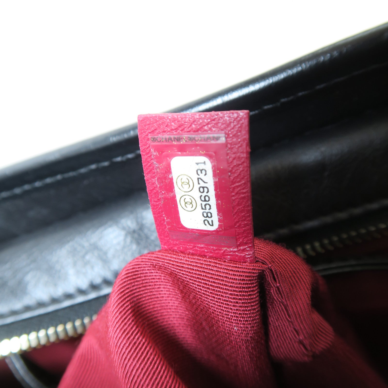CHANEL 【激減優惠】菱格牛皮皮革Gabrielle金扣/銀扣鏈帶肩背袋黑色