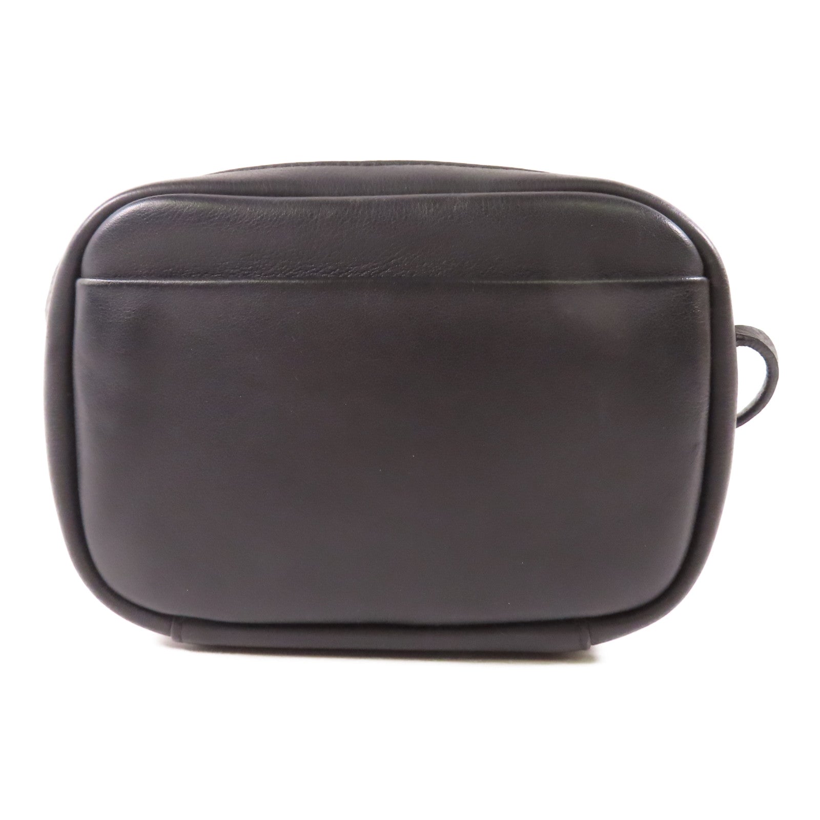 BALENCIAGA SHW Everyday Camera Shoulder Bag 489809 Calfskin Leather Black