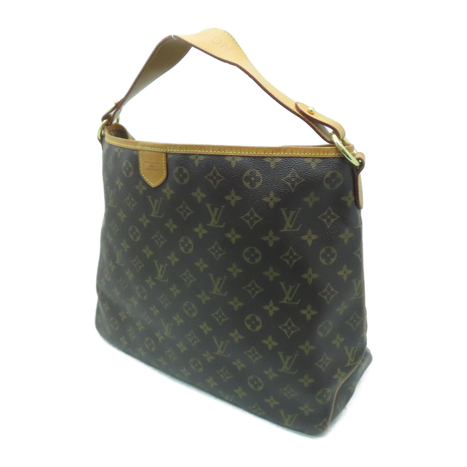 LOUIS VUITTON 【激減優惠】Monogram Delightful MM金扣肩背袋啡色