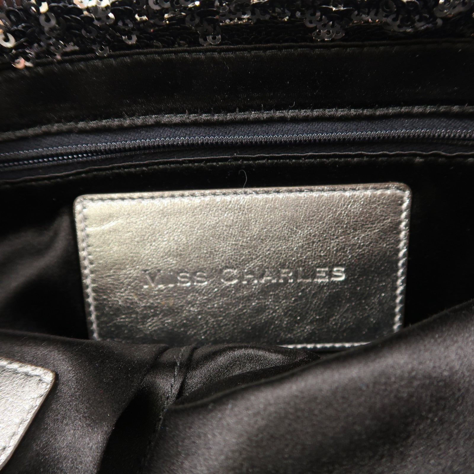 D&G 亮片Miss Charles Flag Bag鏈帶肩背袋