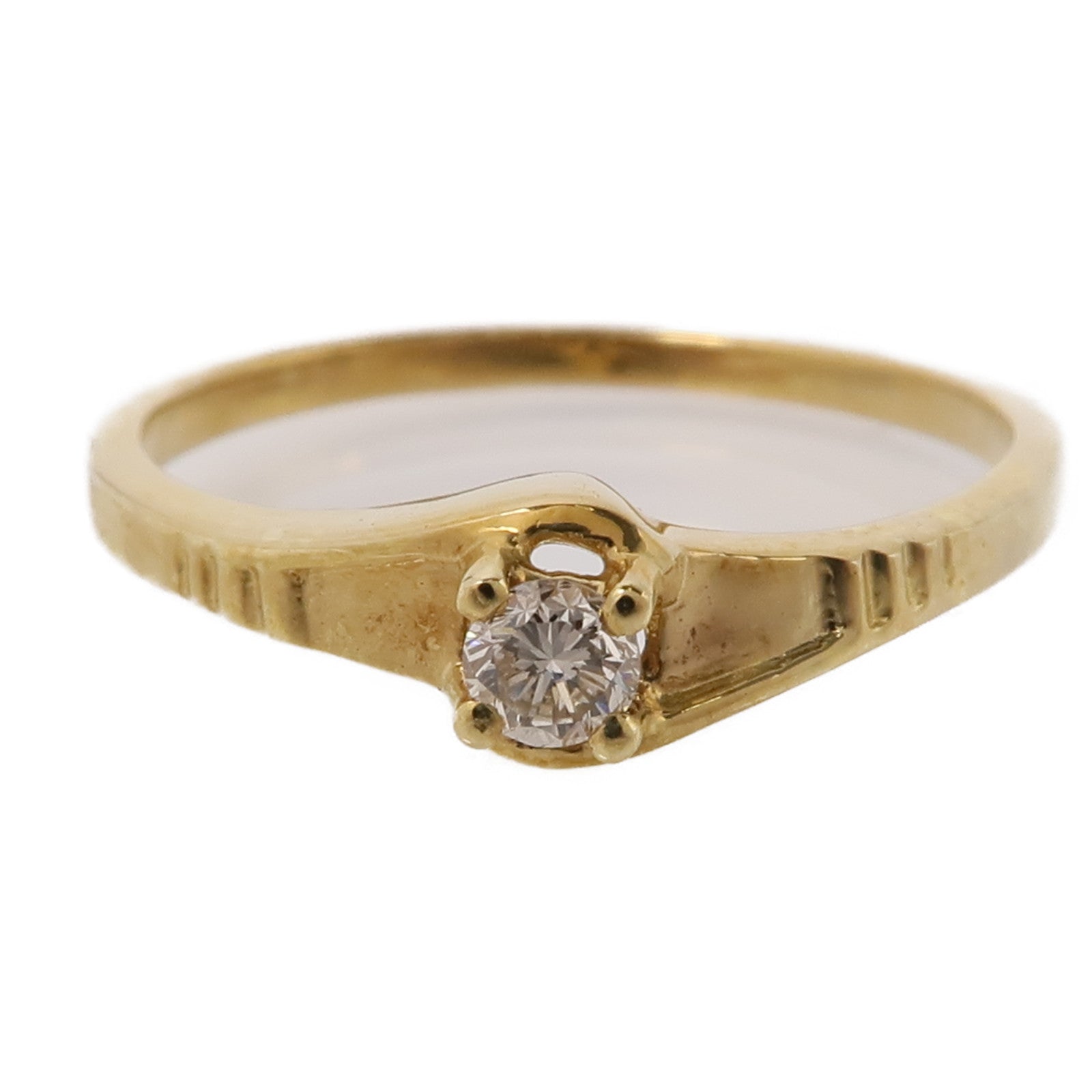JEWELRY 18K黃金Diamond Ring鑽石戒指US#6.25