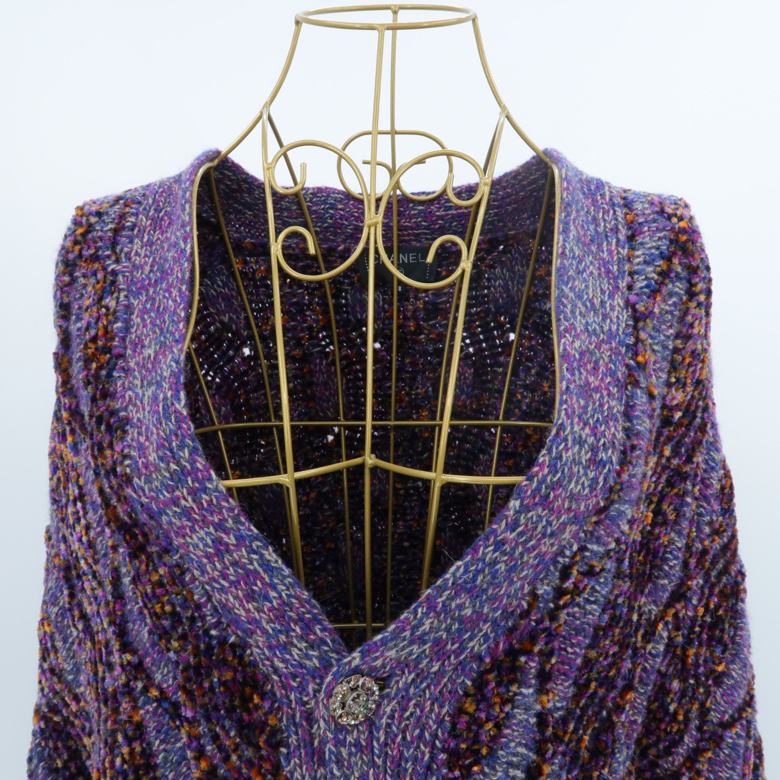 CHANEL Viscose/Wool Cardigan針織