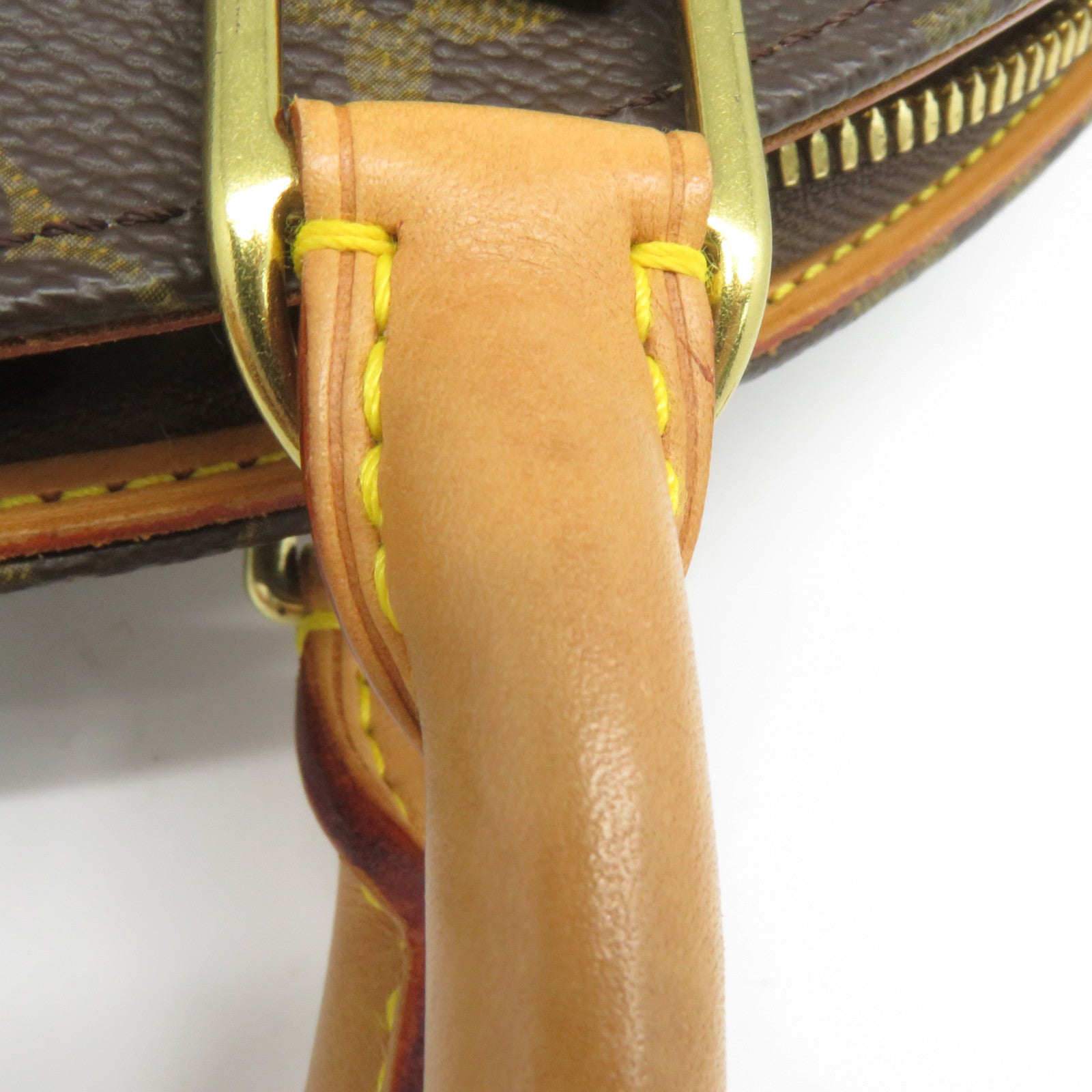 LOUIS VUITTON 【激減優惠】Monogram Elipse PM金扣手挽袋啡色