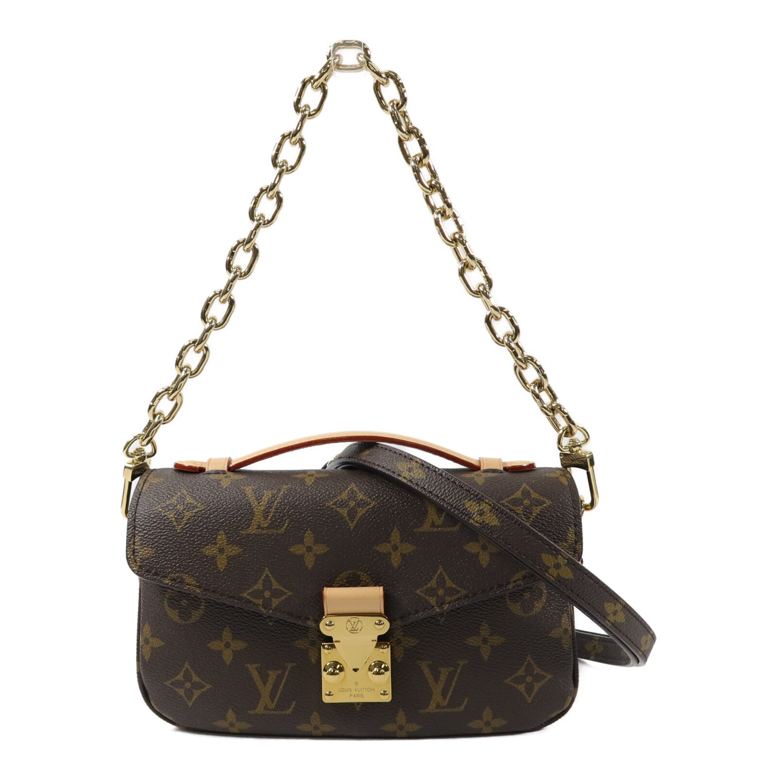 LOUIS VUITTON Monogram Pochette Metis East West手挽肩背兩用袋