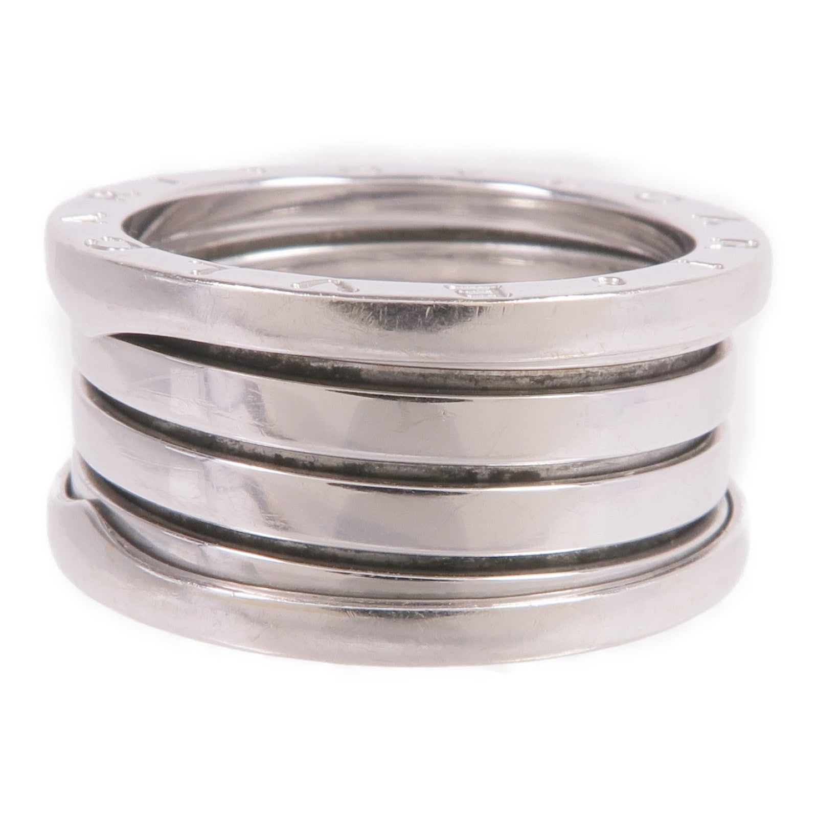 BVLGARI 18K白金B.zero1 Four-Band Ring戒指Bvlgari#58/US#8
