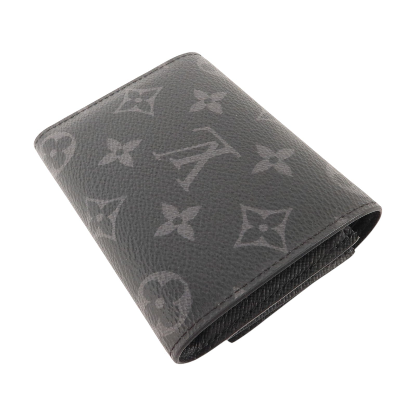 LOUIS VUITTON Monogram Eclipse Victor銀扣錢包