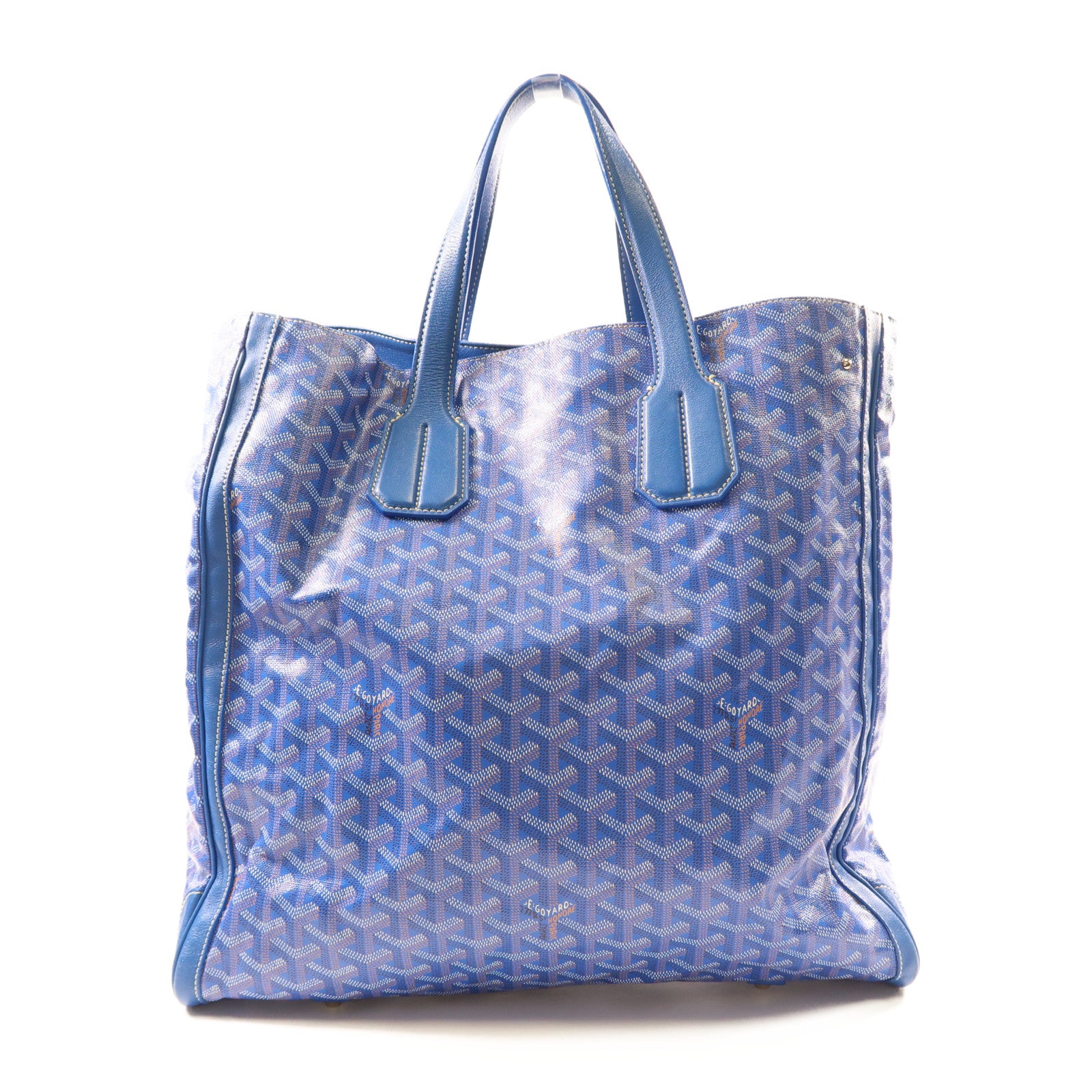 GOYARD 塗層帆布2Way Shoulder銀扣手挽肩背兩用袋