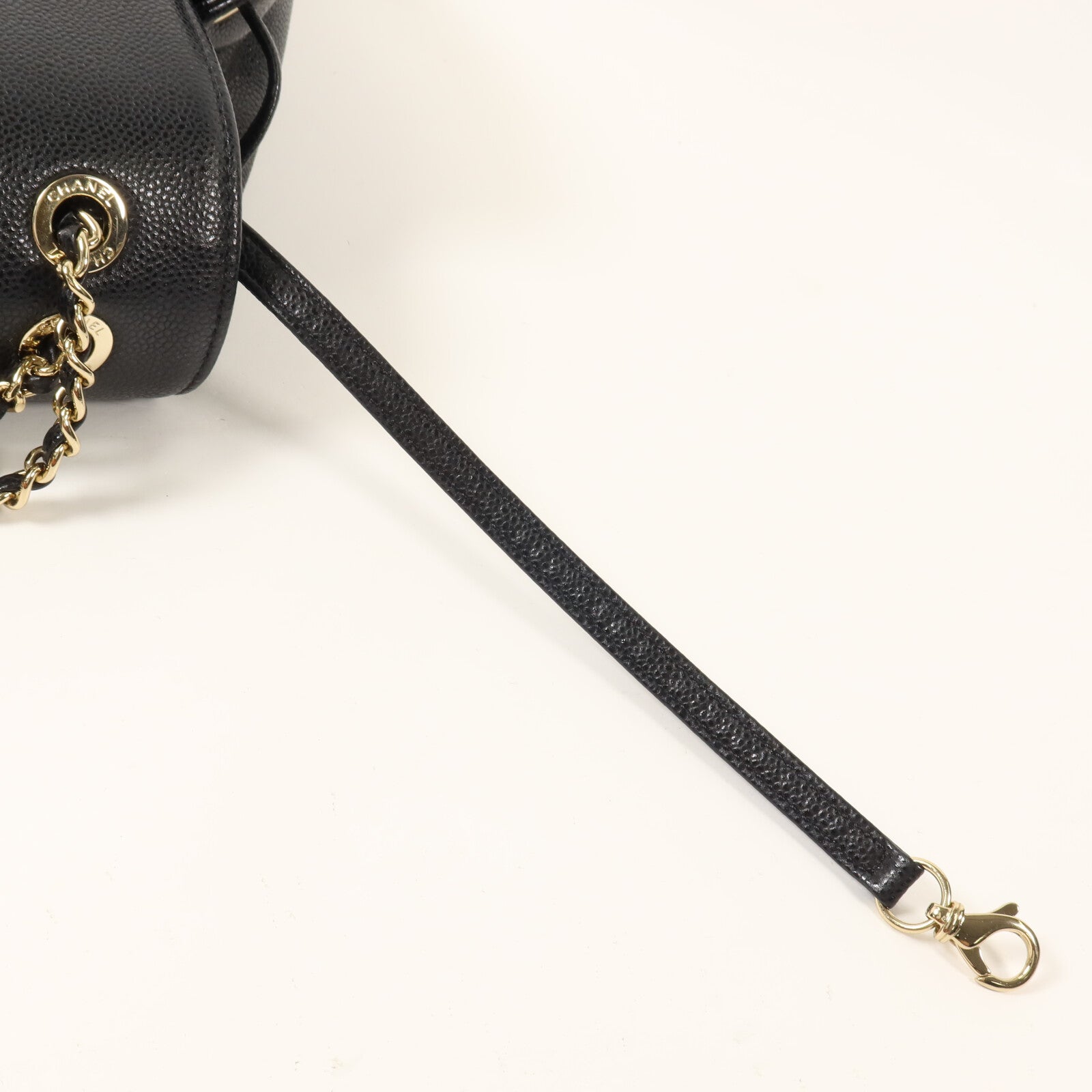 CHANEL 牛皮皮革Affinity Backpack鏈帶背包