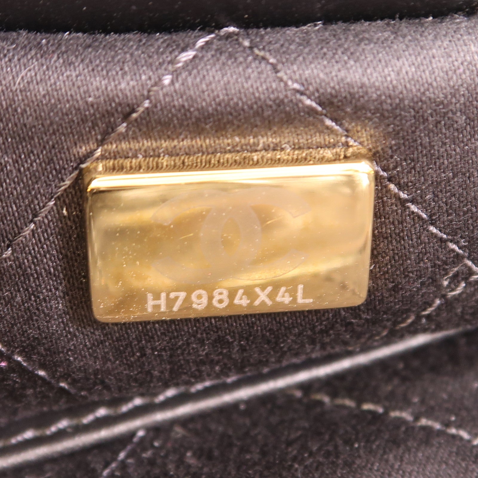 CHANEL CC GHW Chanel 22 Chain Shoulder Bag AS3980 Calfskin Leather Black