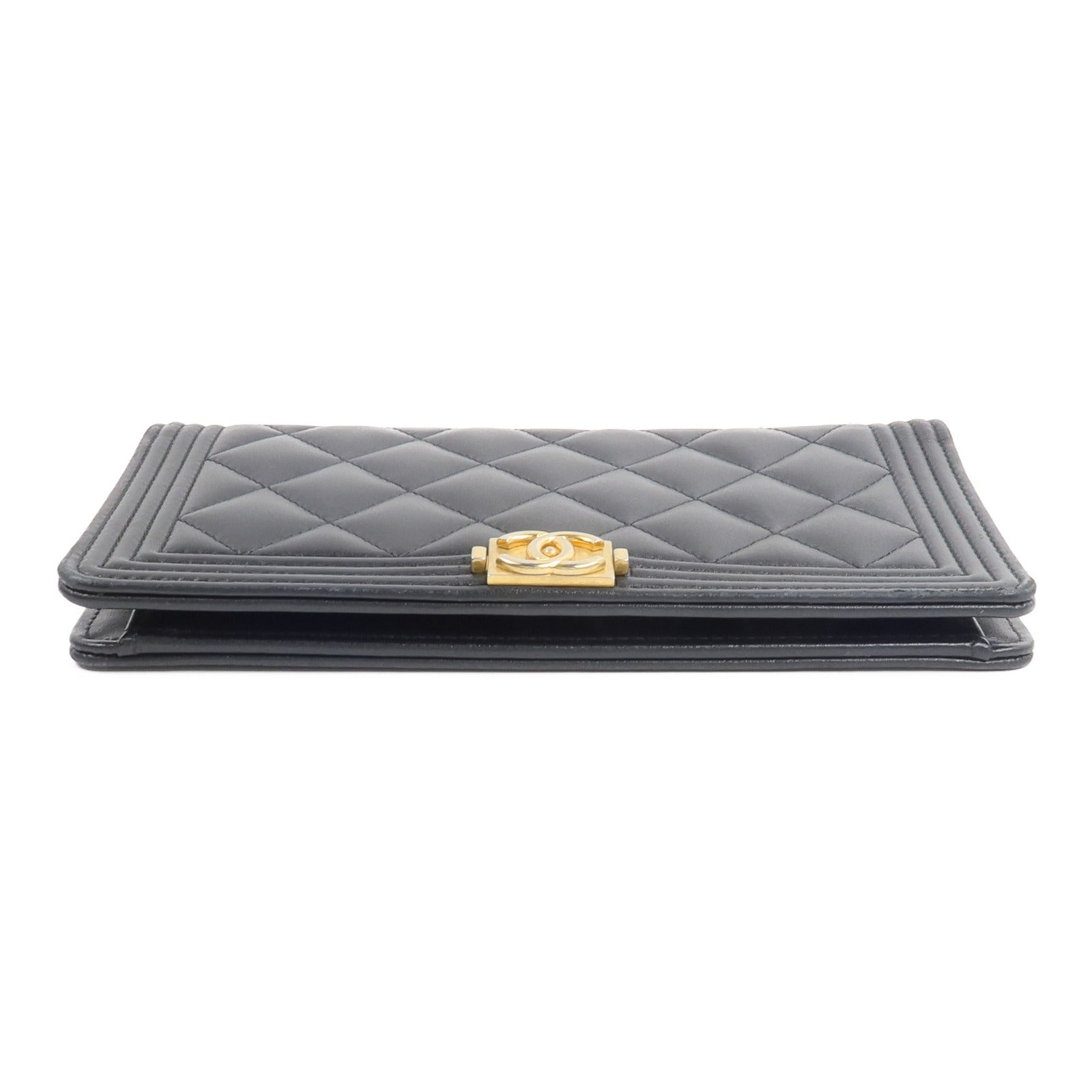 CHANEL 牛皮皮革Boy Chanel Wallet長錢包