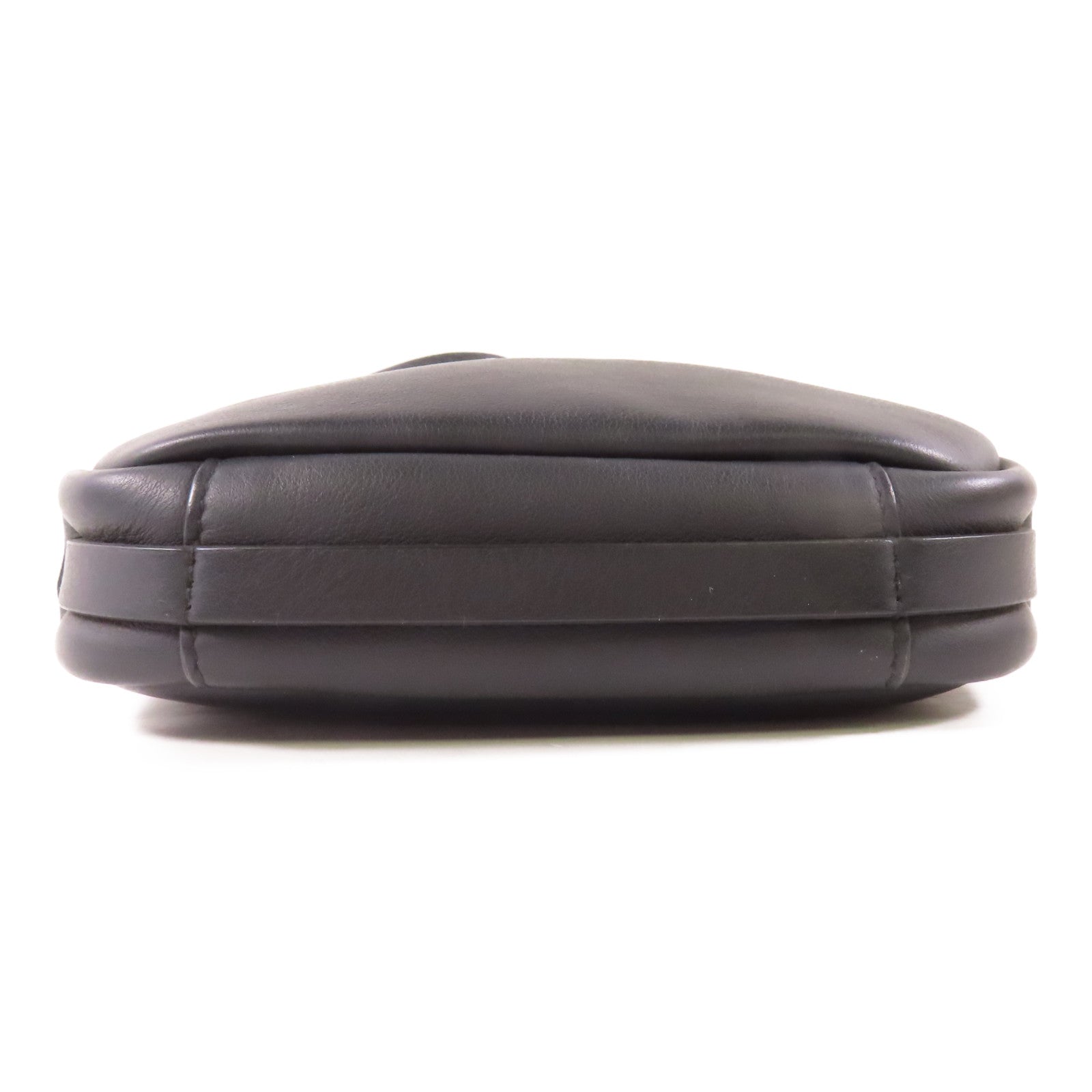 BALENCIAGA SHW Everyday Camera Shoulder Bag 489809 Calfskin Leather Black